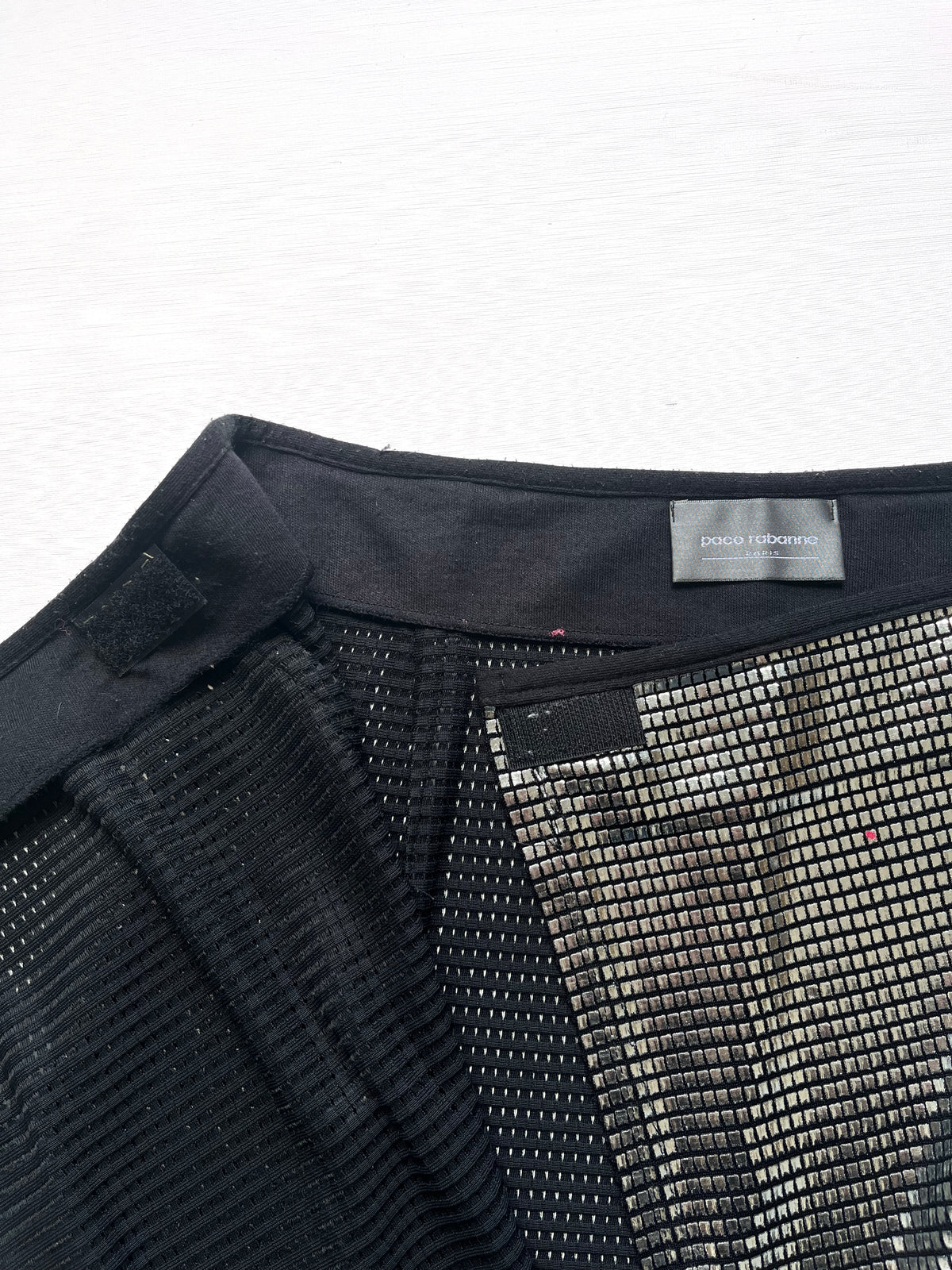 Paco Rabanne 1990s Silver Mini Skirt