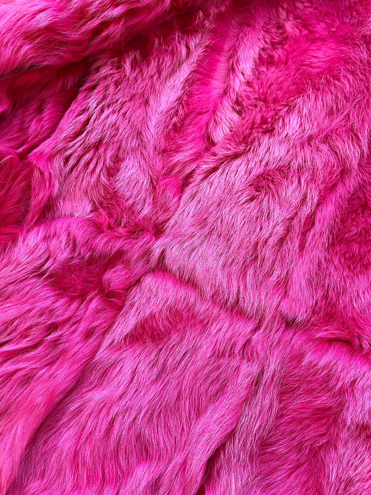 Escada Fuchsia Pink Lambskin Shearling Coat