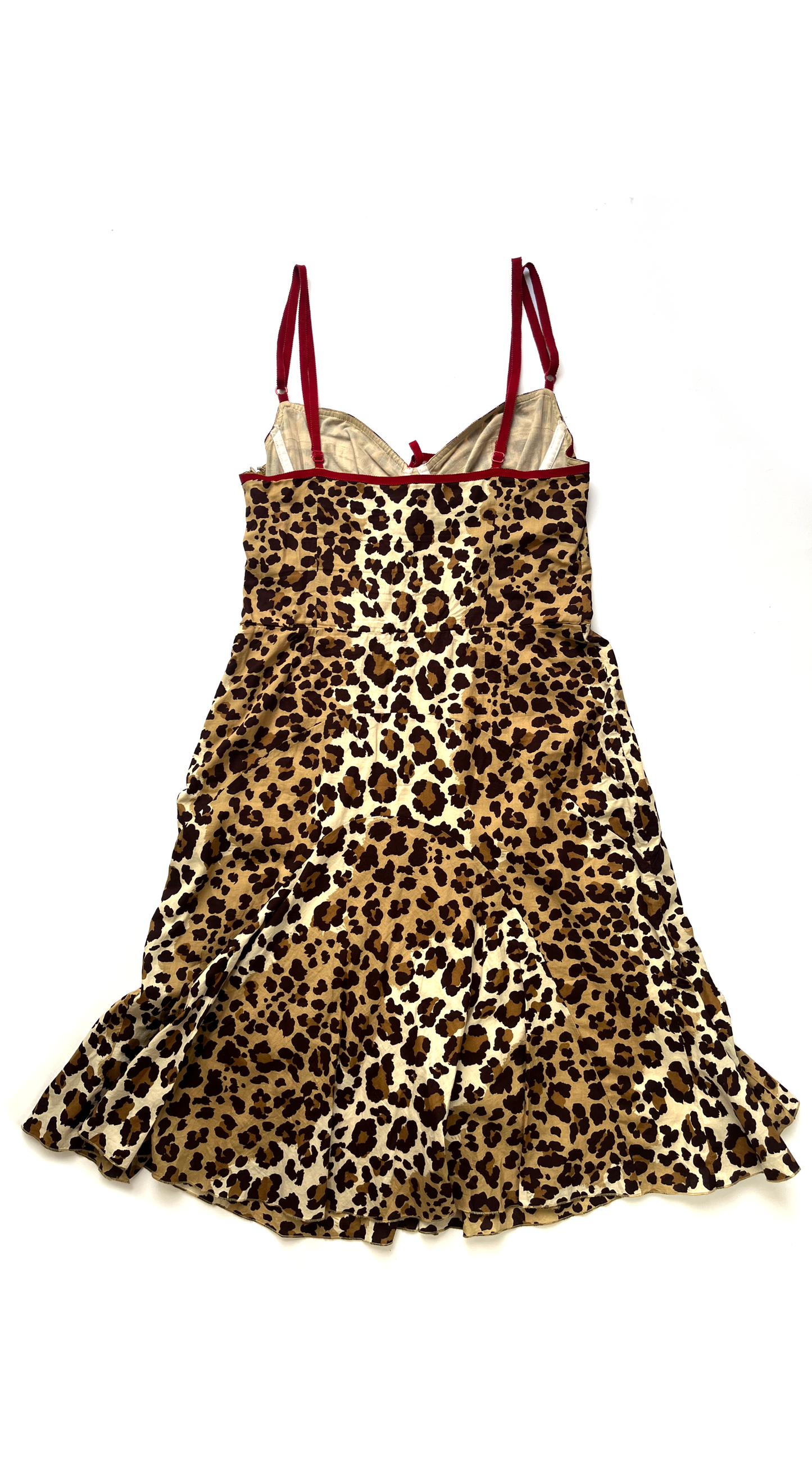 Moschino ~ Y2K Leopard Bustier Dress