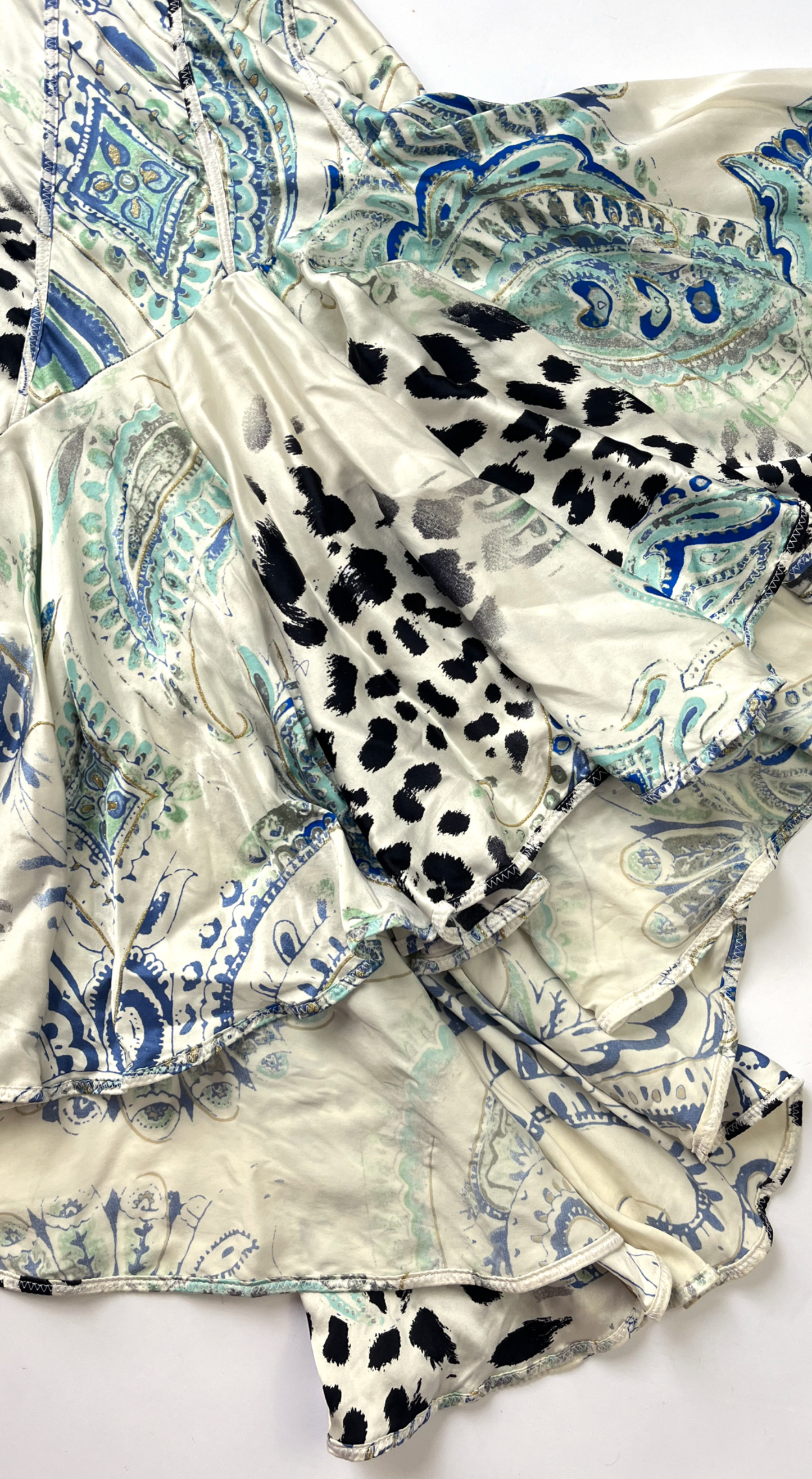 Roberto Cavalli ~ 2004 Paisley Print Mermaid Slip Dress