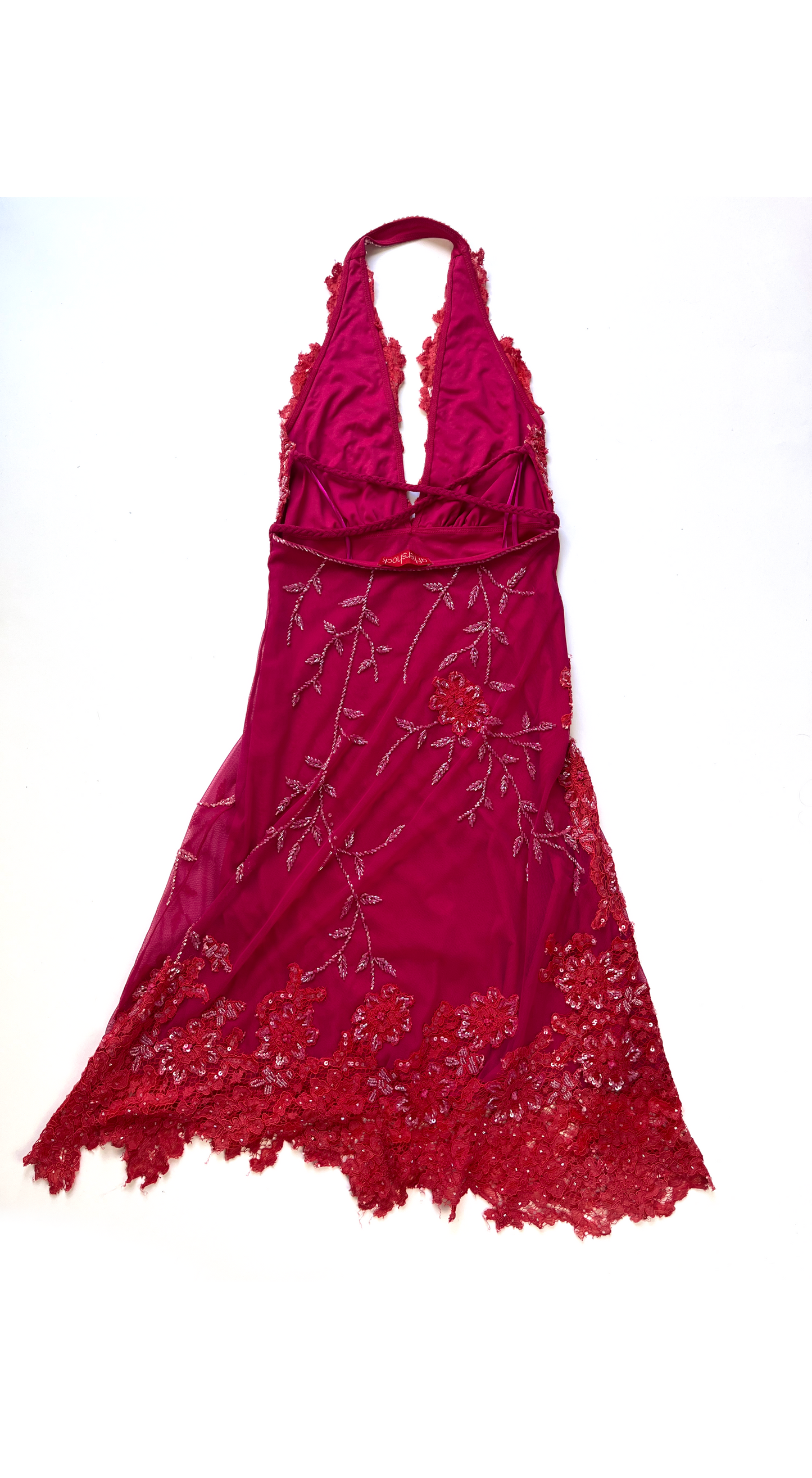 Aftershock ~ Y2K Hot Pink Embellished Dress