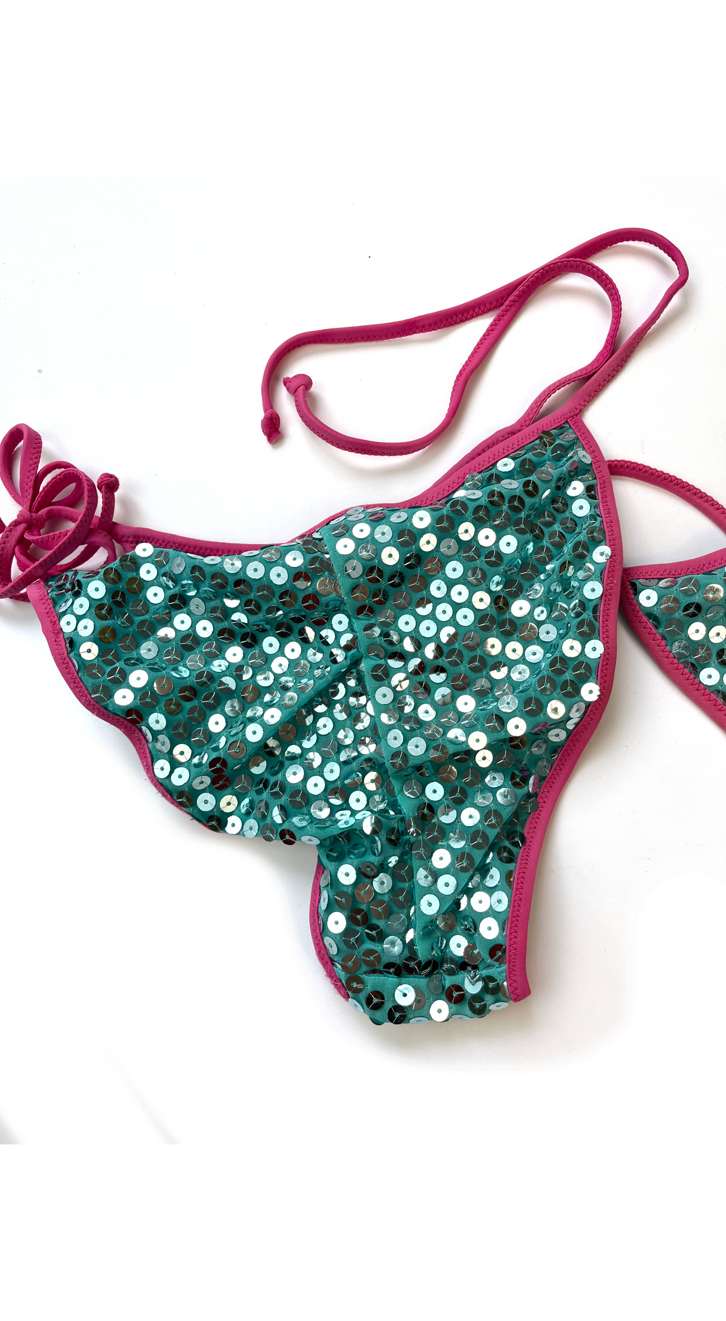 Dolce & Gabbana 2000s Blue Sequins Bikini
