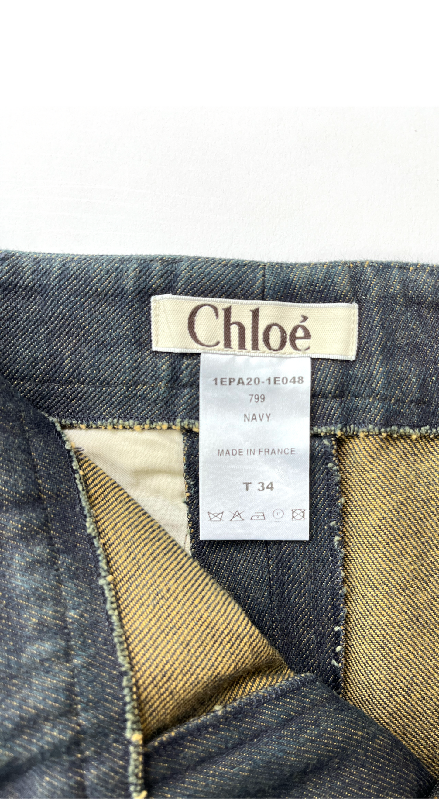 Chloé ~ Runway S/S 2001 flared sequin horse jeans