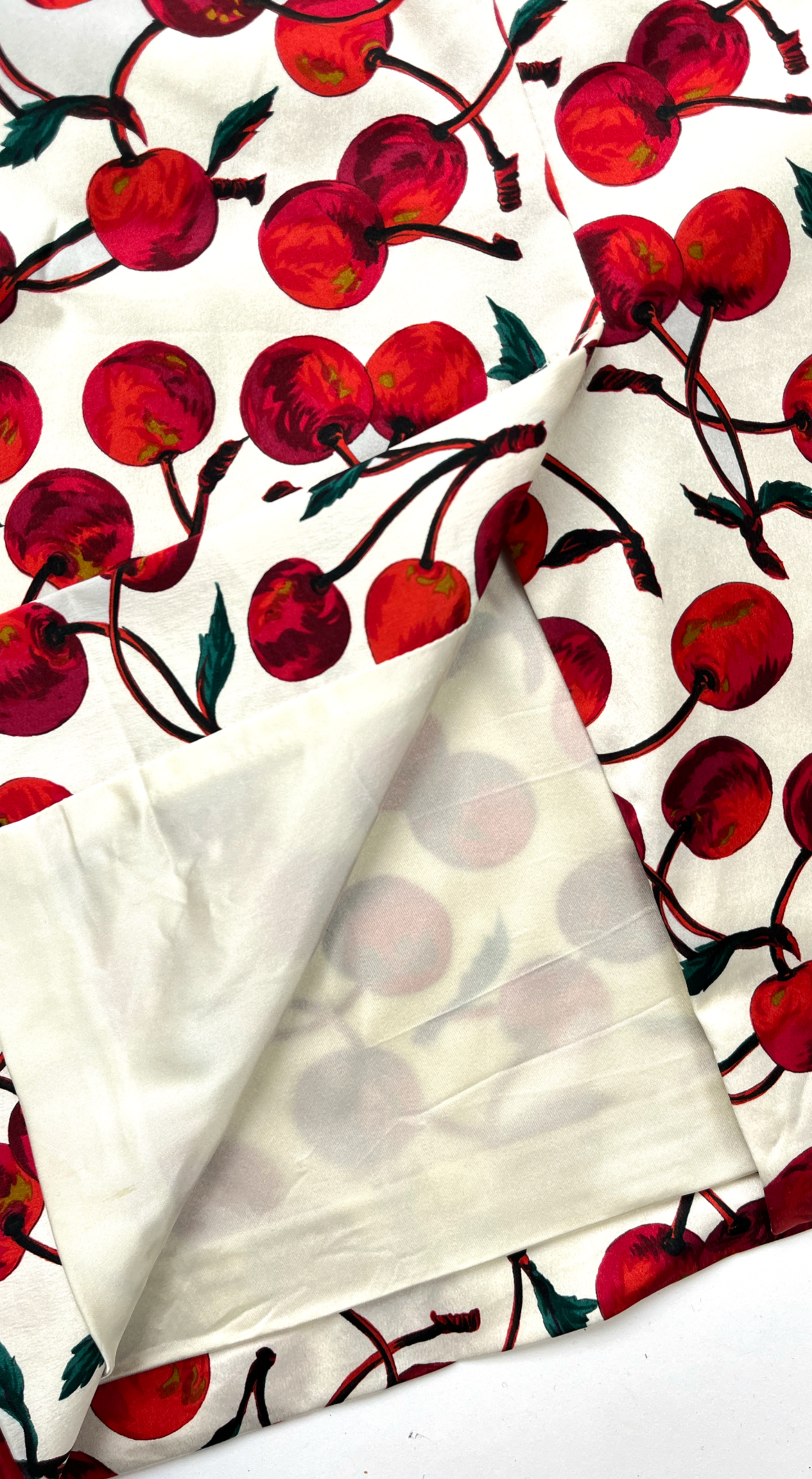 Dolce & Gabbana ~ Runway FW 1996 Cherry Print Midi Dress