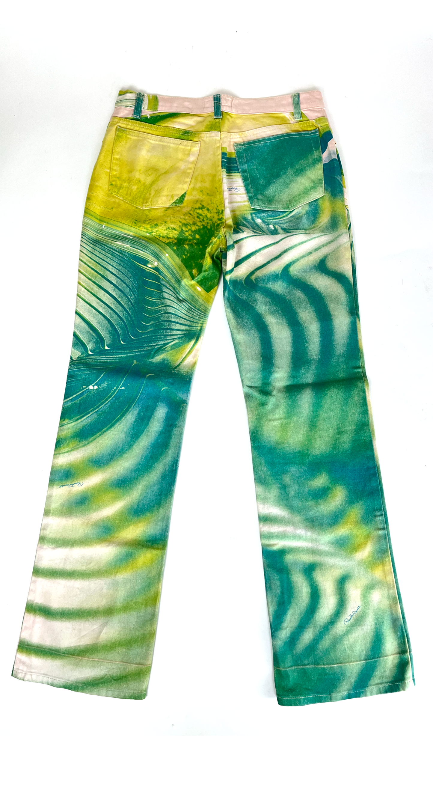 Roberto Cavalli ~ Vintage 90s Op Art Psychedelic Pants