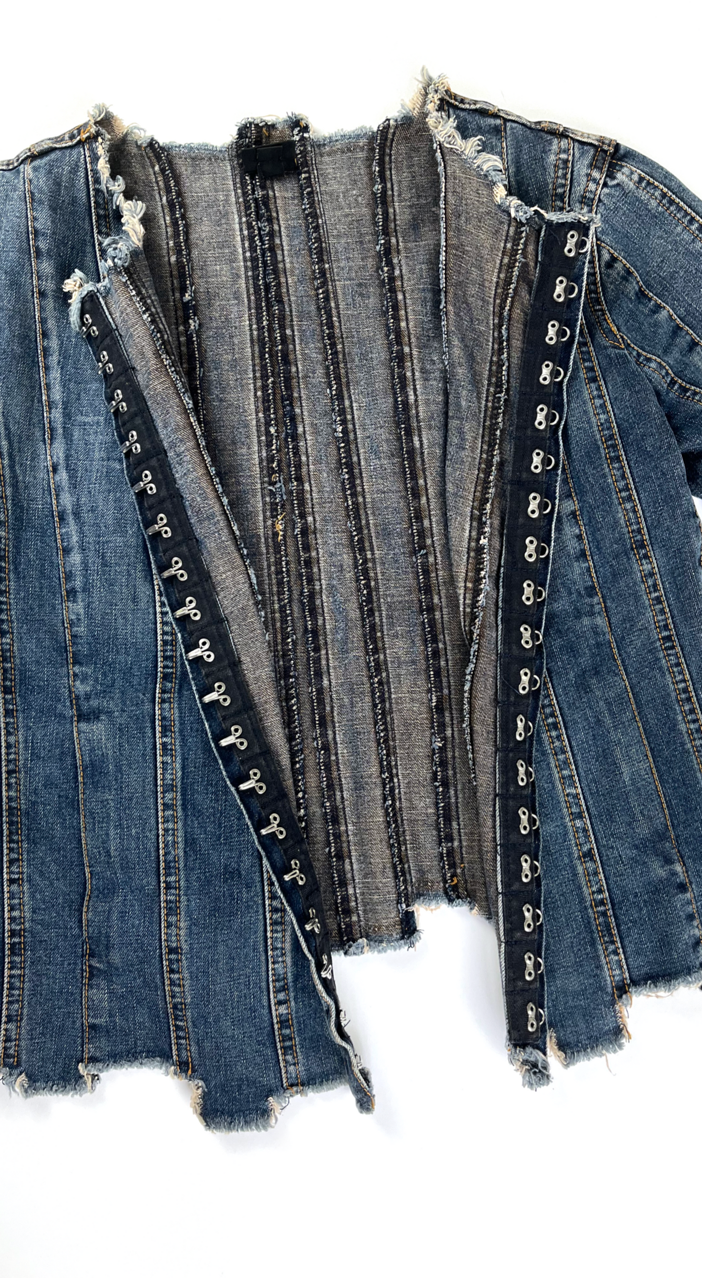 Plein Sud ~ 2000s Constructed Denim Jacket