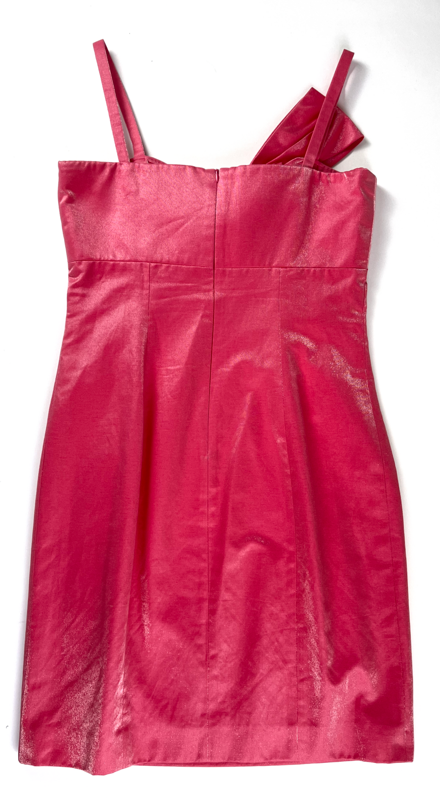Givenchy ~ 1990s Bonbon Pink Shimmering Bow Dress
