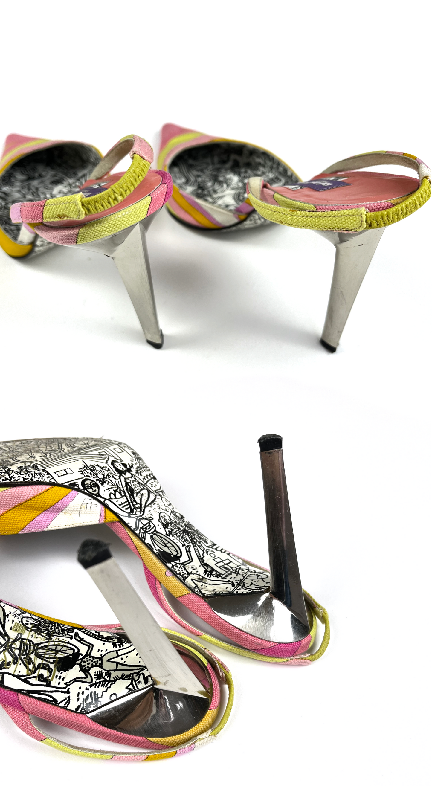 Emilio Pucci ~ Vintage Pink Slingback Heels