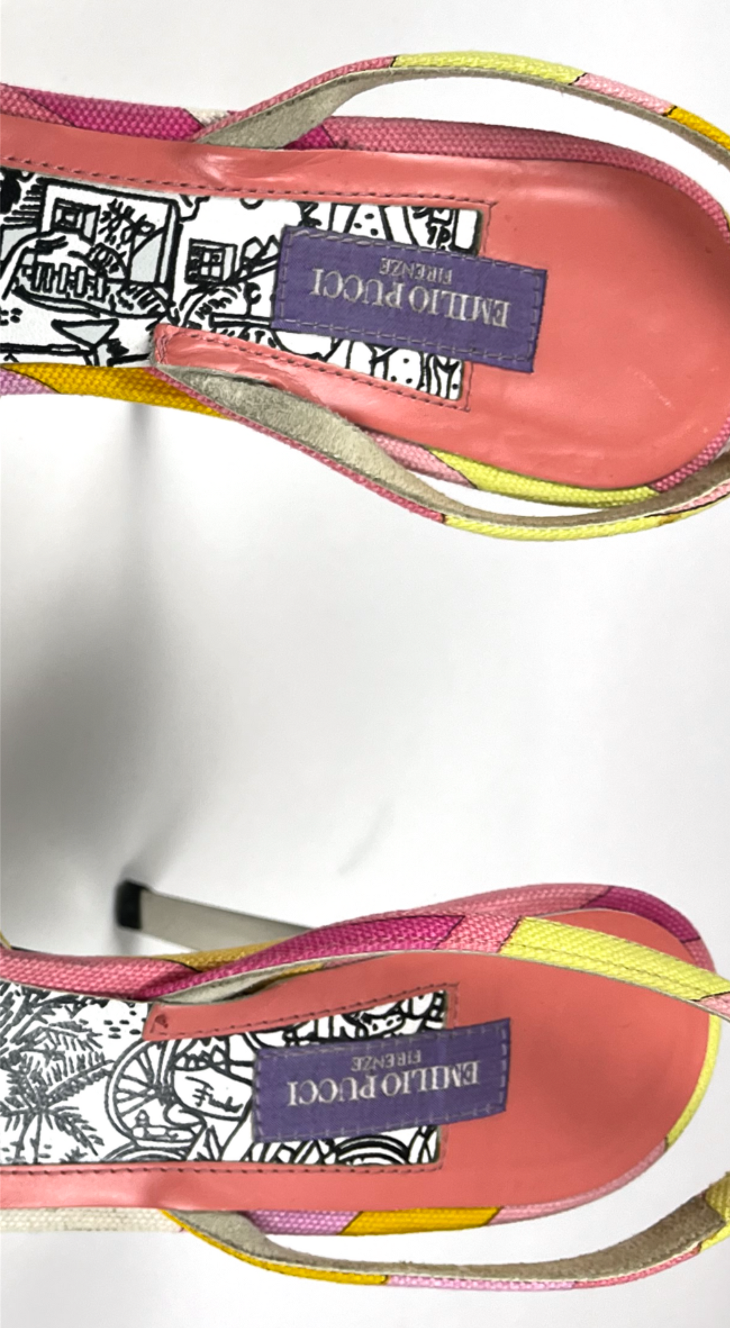 Emilio Pucci ~ Vintage Pink Slingback Heels
