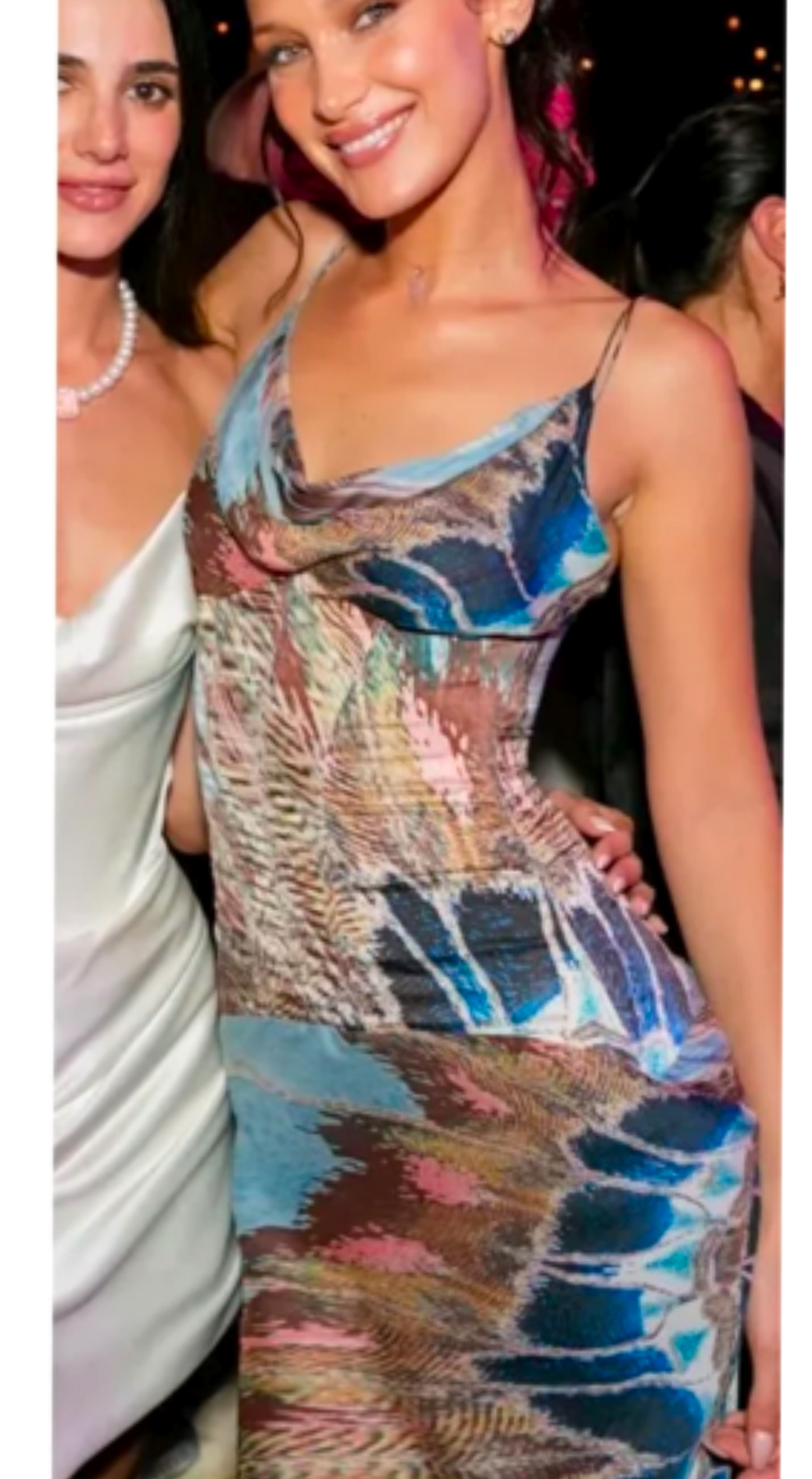Roberto Cavalli ~ SS 2004 Silk Feather Print Dress