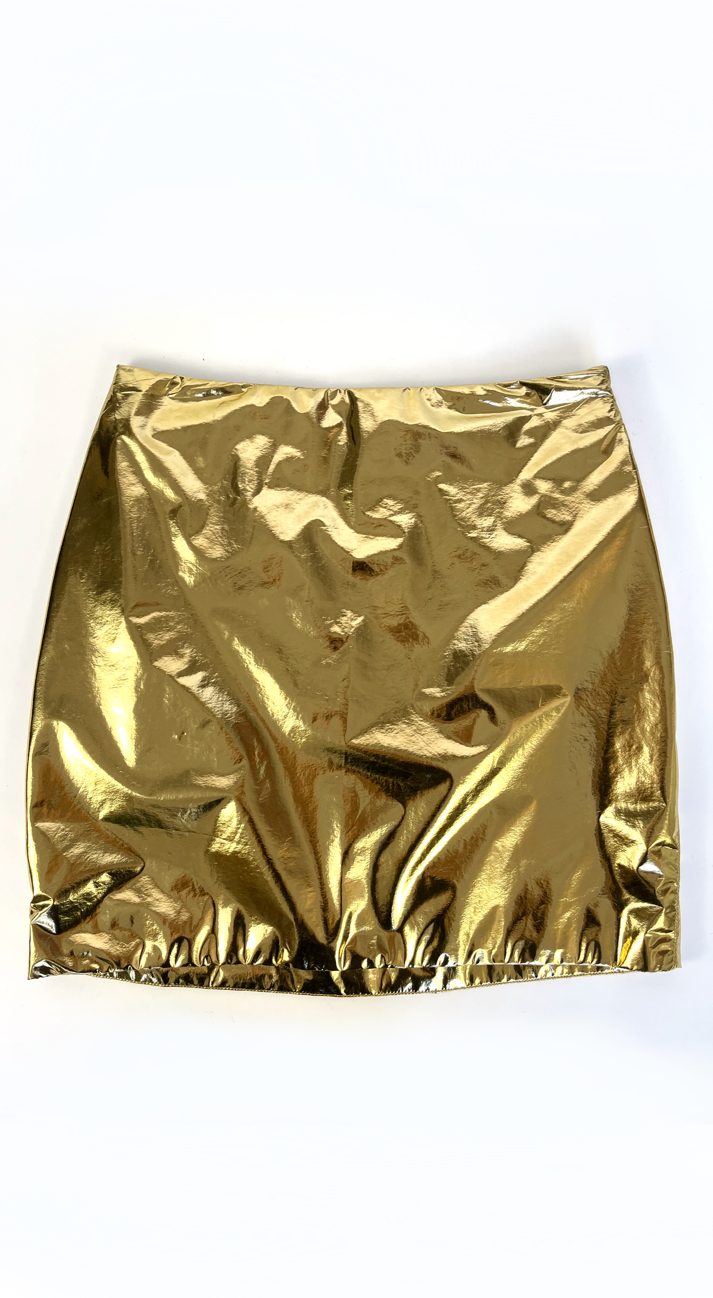Istante by Gianni Versace ~ Runway 1994 Gold Mini Skirt