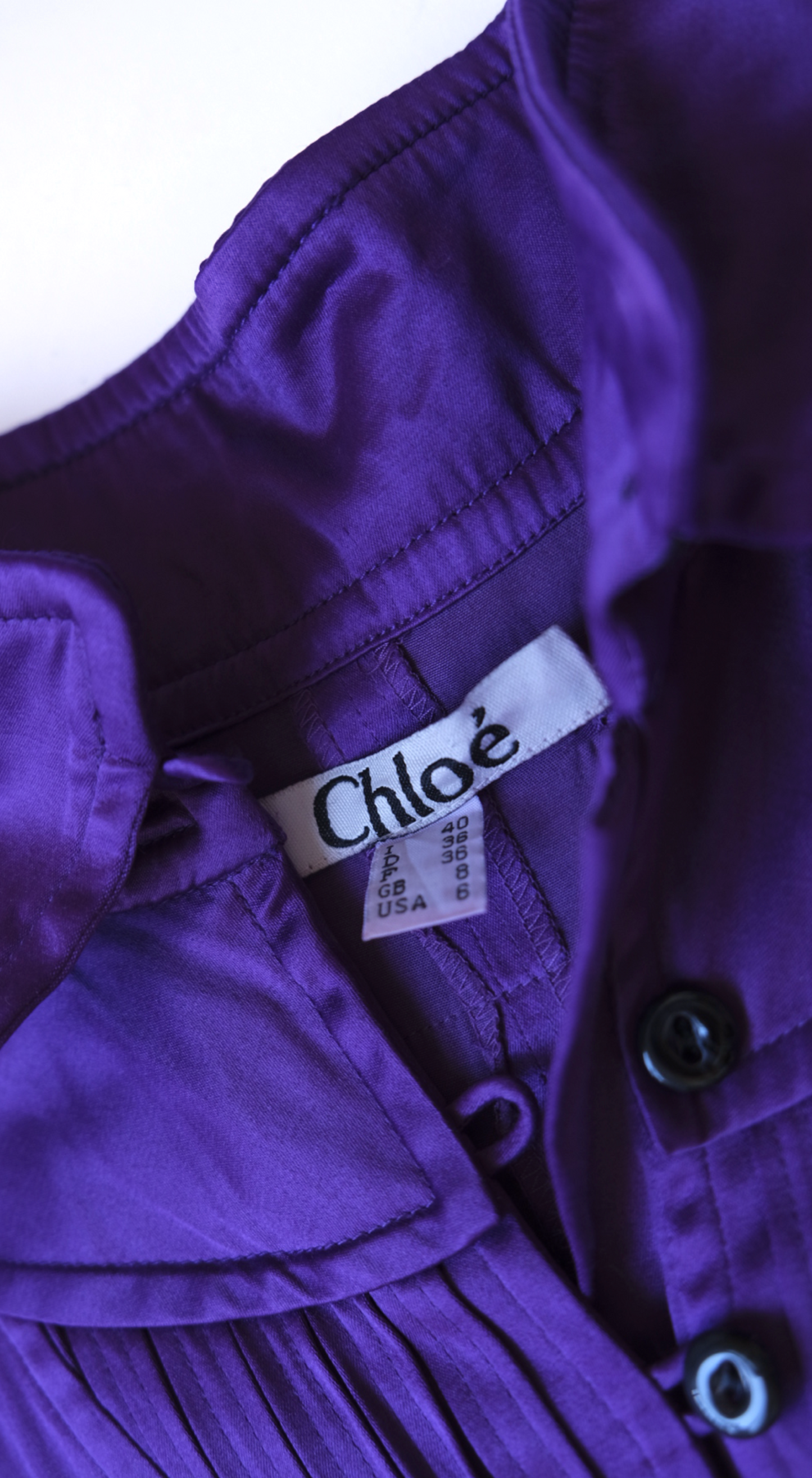 Chloé ~ Purple Silk Dress