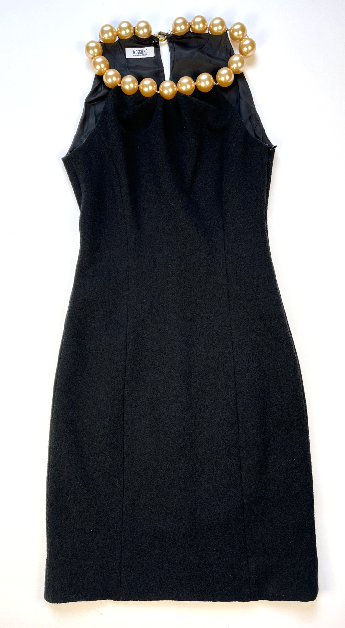 Moschino ~ 1990s Pearl Necklace Dress