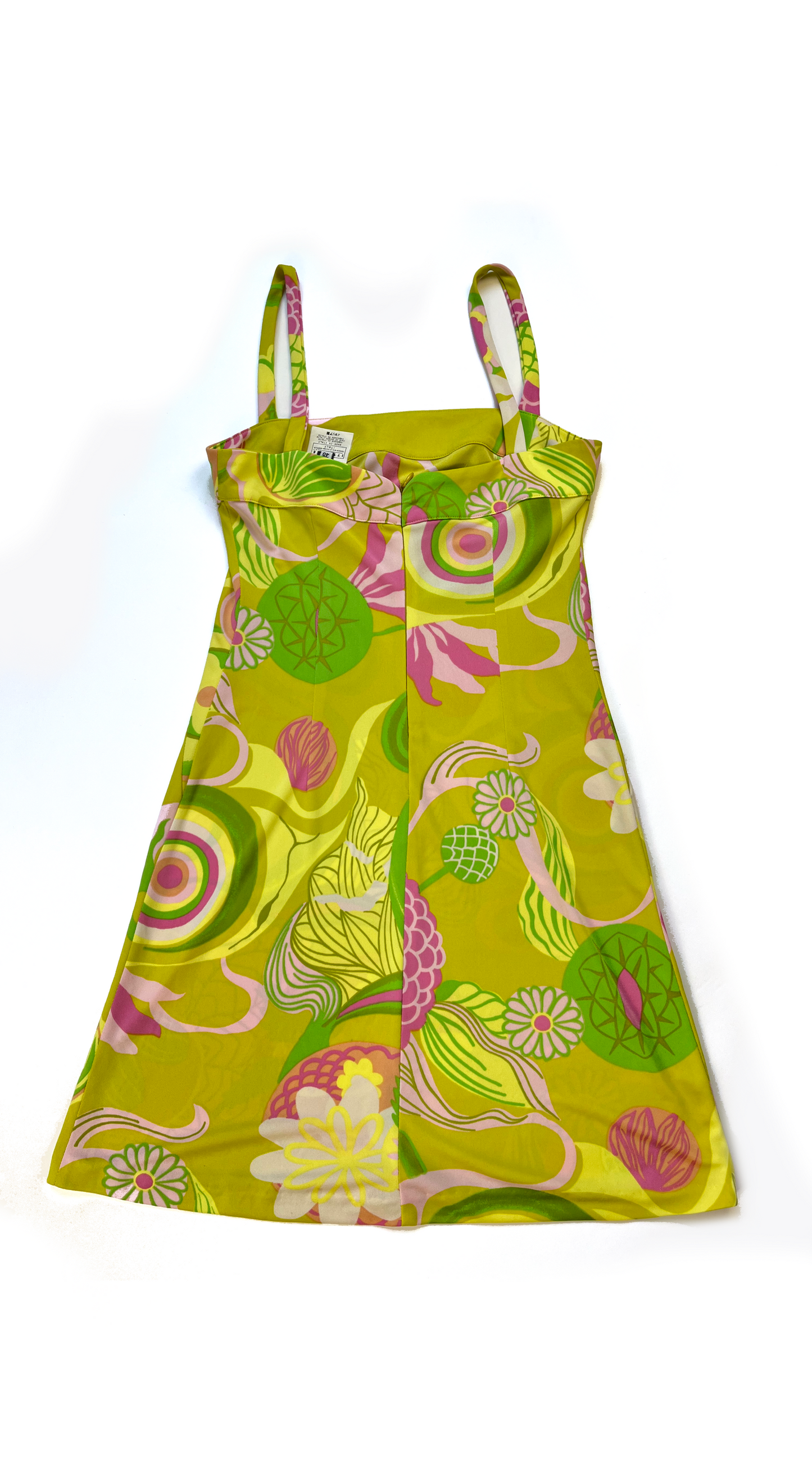 Dolce & Gabbana ~ SS 2004 Green dress with floral abstract print