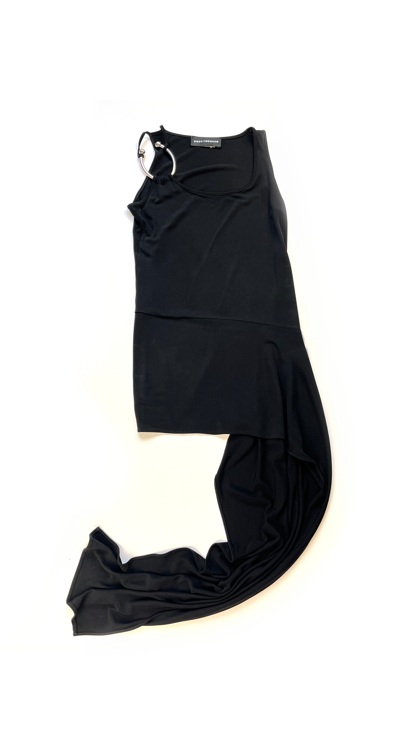 PACO RABANNE ~ 1990s Black Piercing Dress