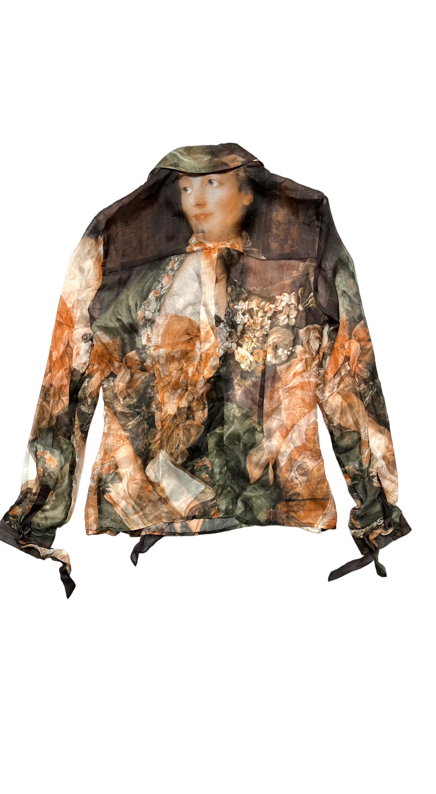 Dolce & Gabbana 2000S Silk Madame de Pompadour Blouse