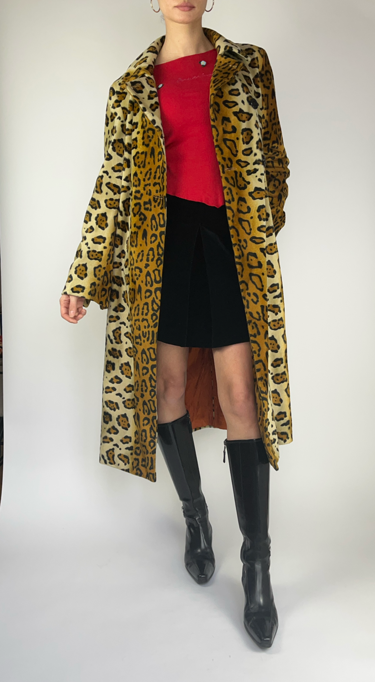 Miss Sixty ~ 2000s Soft Leopard Print Long Coat