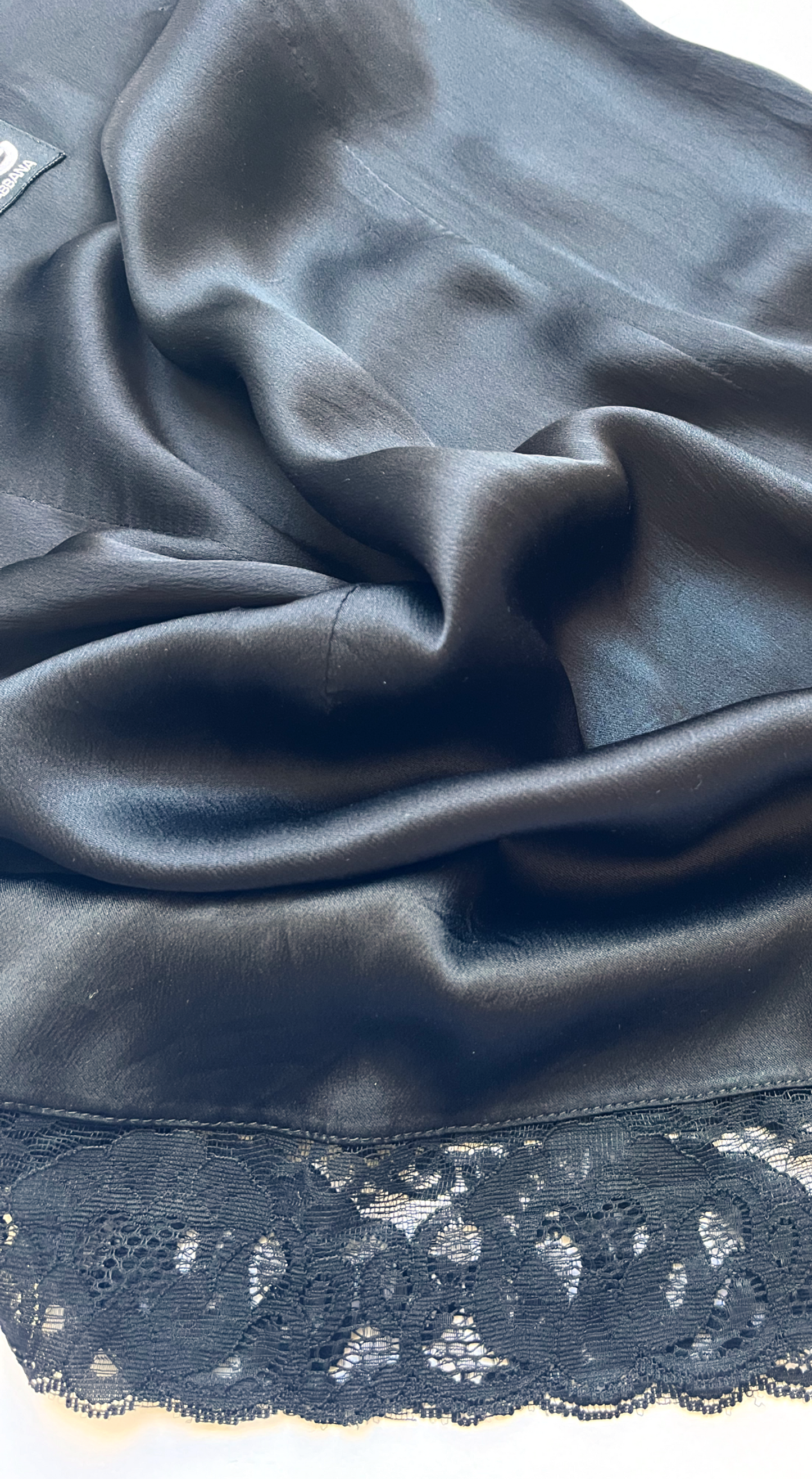 Dolce & Gabbana D&G 1996 Silk Blend Lace Mini Dress