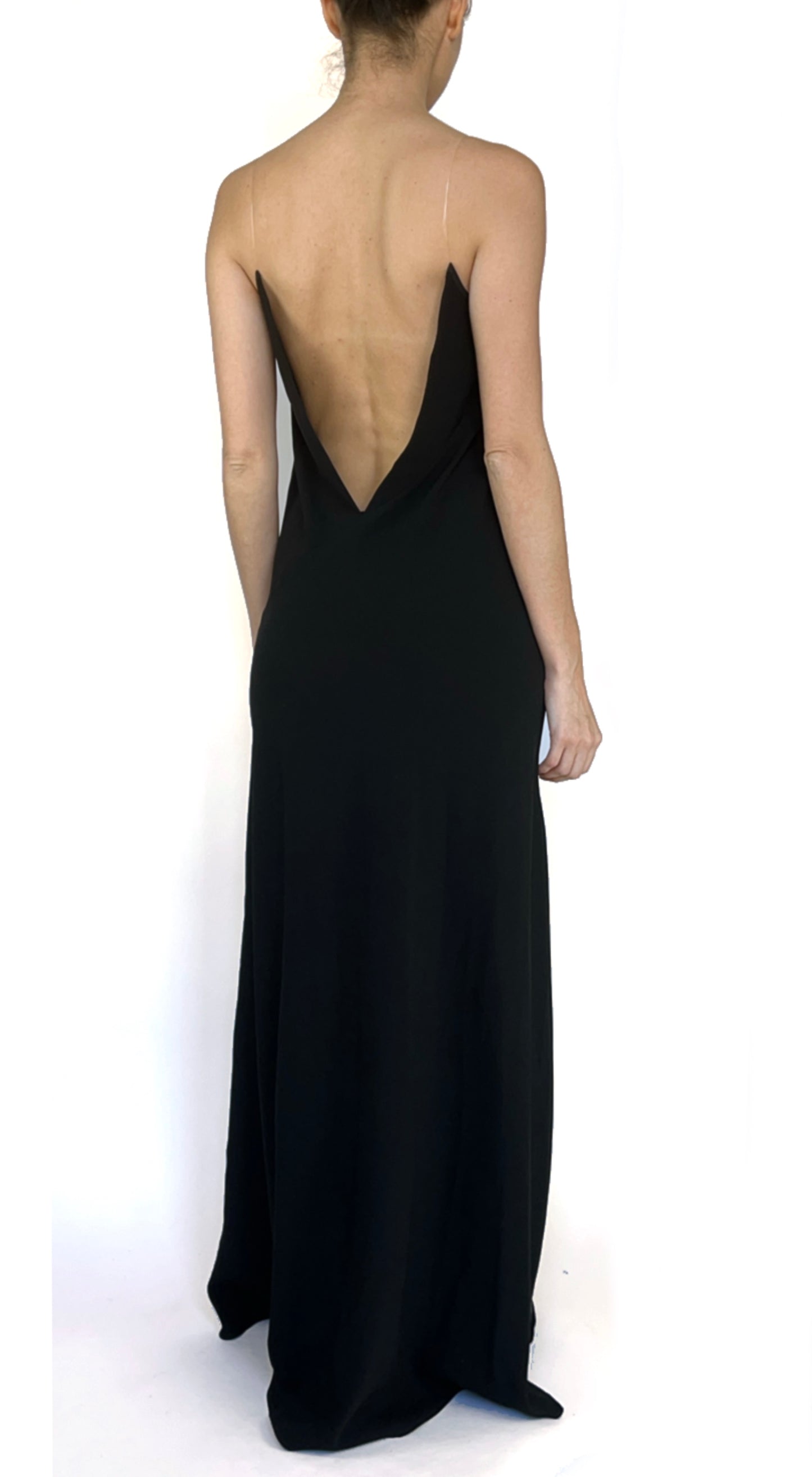 DKNY ~ Runway SS 2014 Long Black Dress