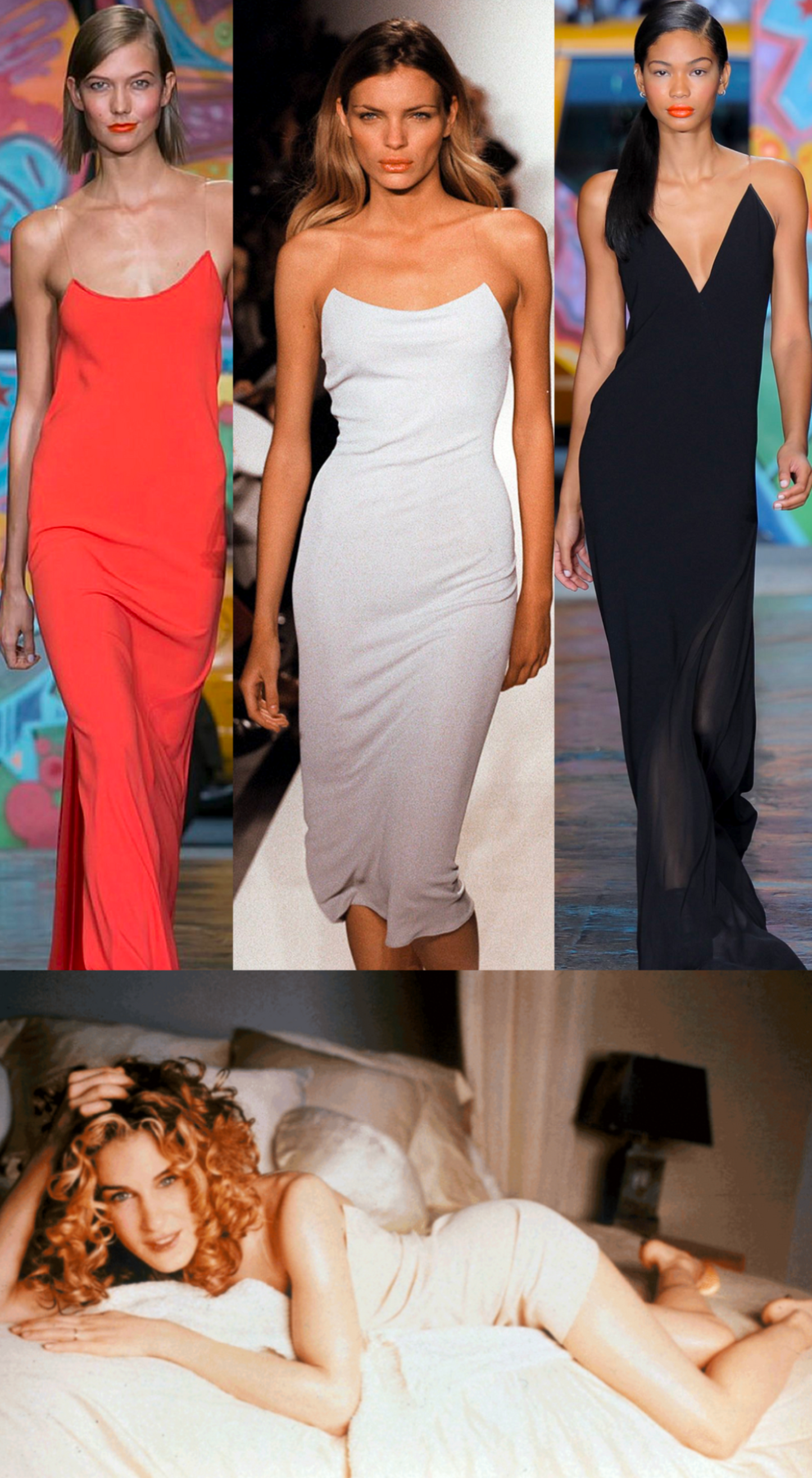 DKNY ~ Runway SS 2014 Long Black Dress
