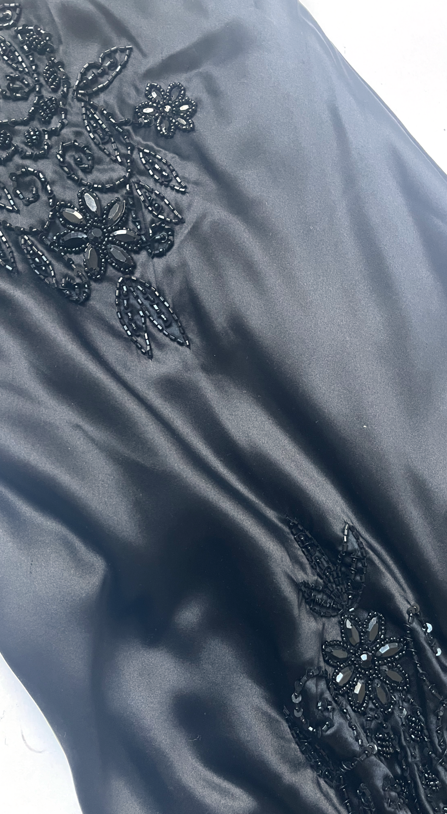 Versace Jeans Couture 2000s Silk Lace Embellished Dress