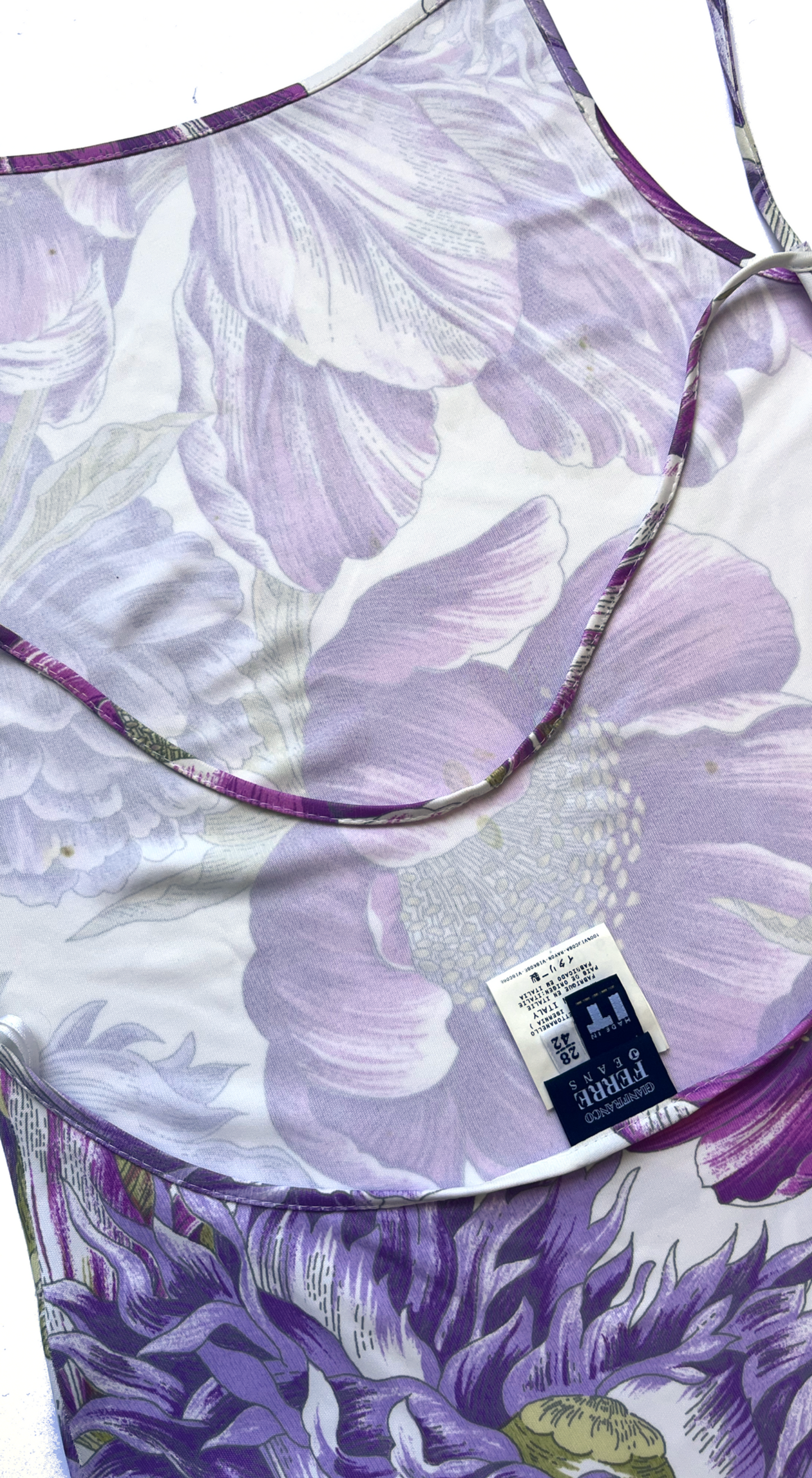 Gianfranco Ferré SS2000 Floral Open-Back Dress – Carrie Bradshaw SATC