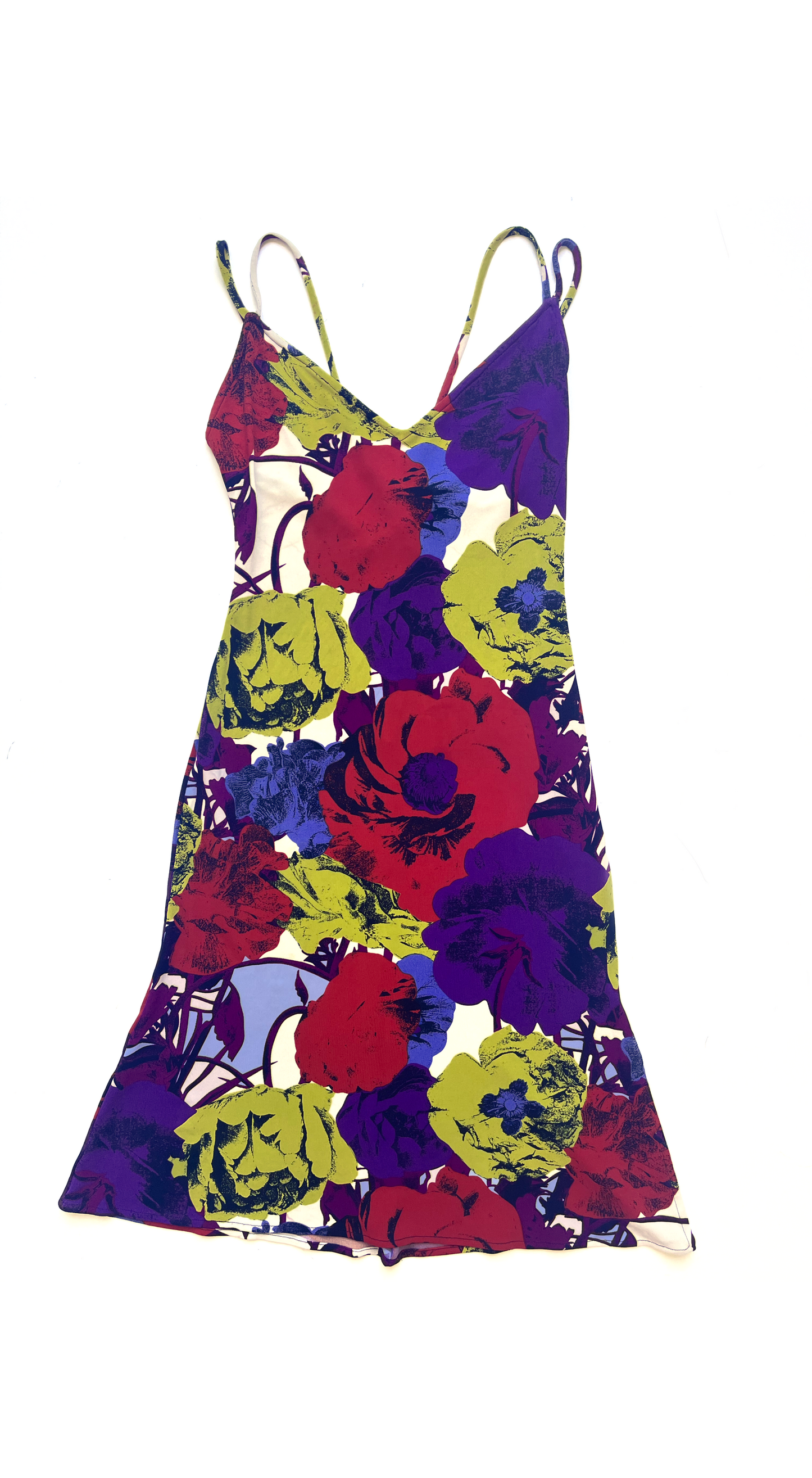 Gianni Versace SS 2002 Multicolor Floral Dress