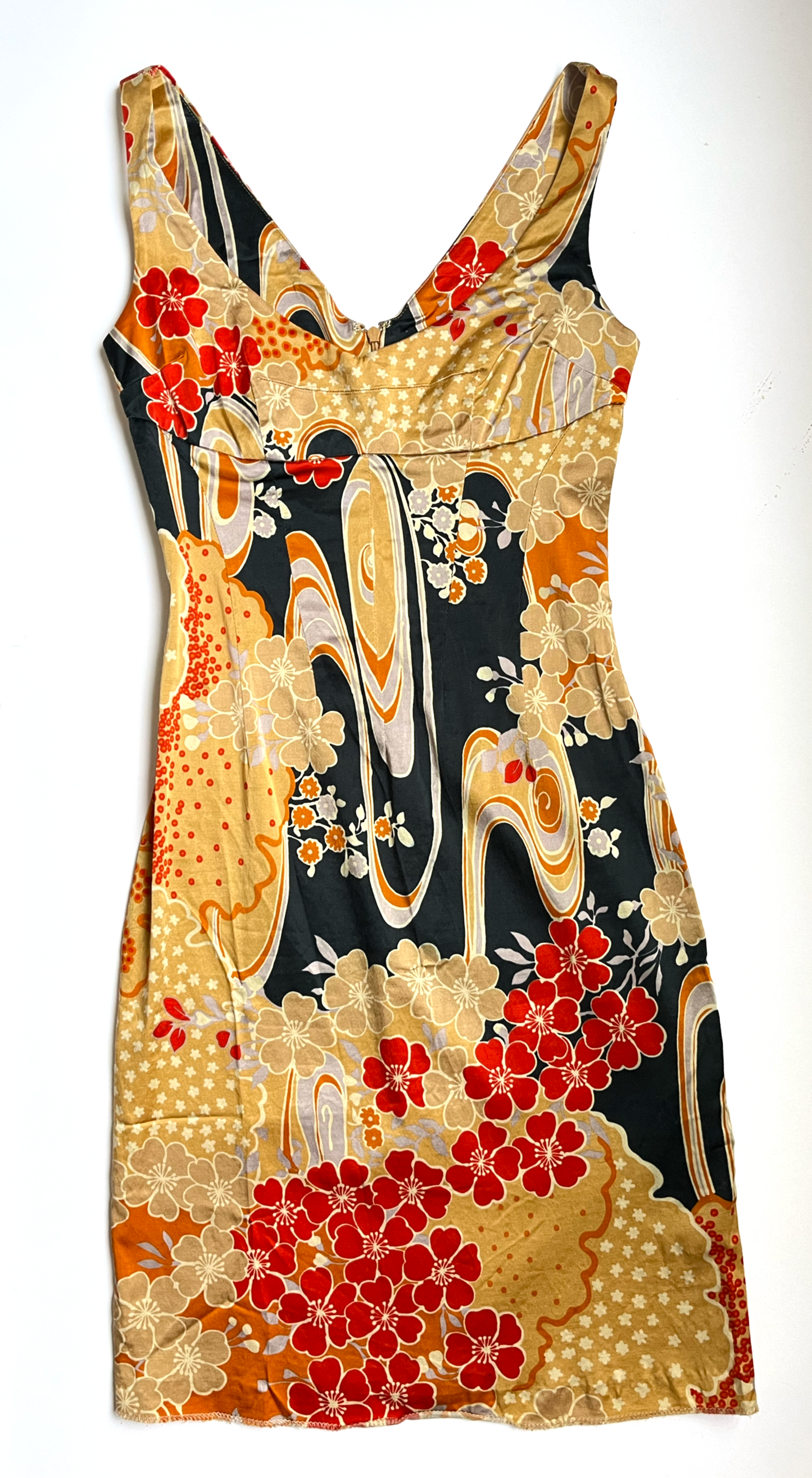 Dolce & Gabbana ~ 2000s Abstract Floral Print Dress