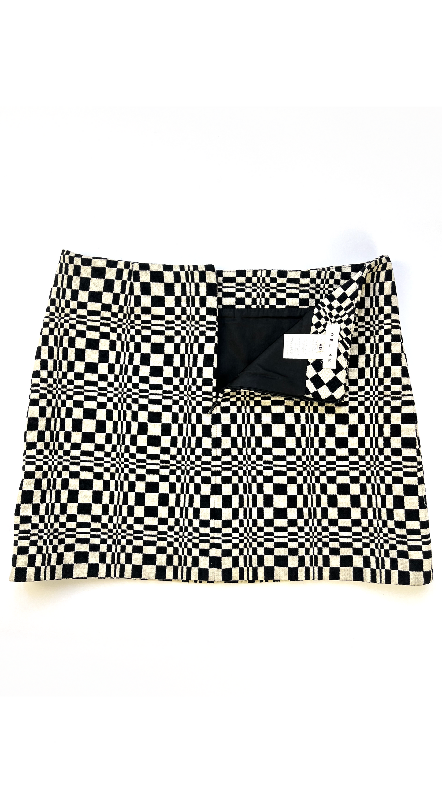 Celine ~ F/W 2003 Psychedelic Op Art Skirt