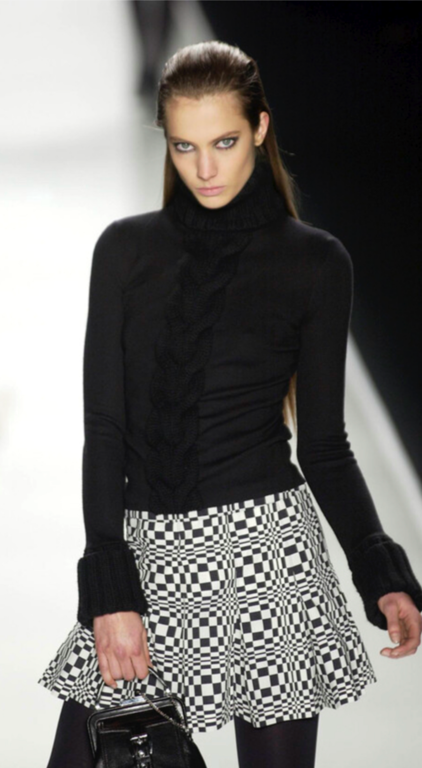 Celine ~ F/W 2003 Psychedelic Op Art Skirt