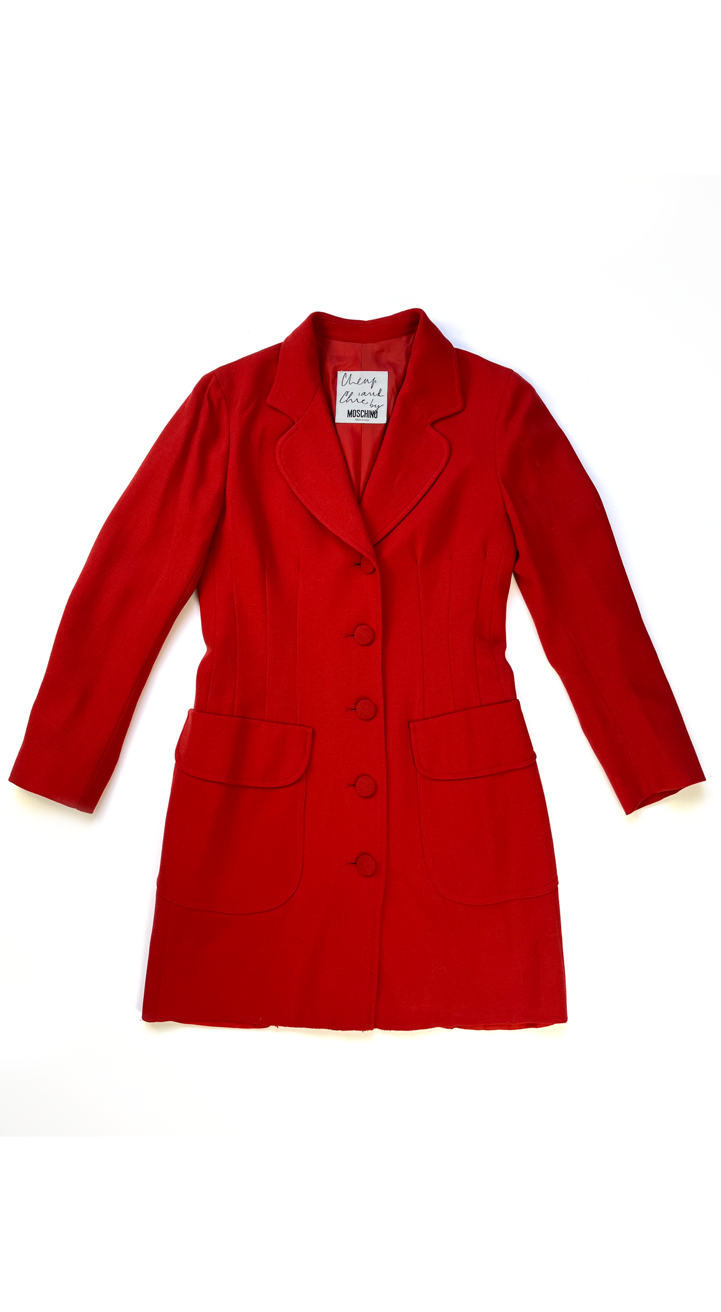 Moschino ~ Red Spring Coat