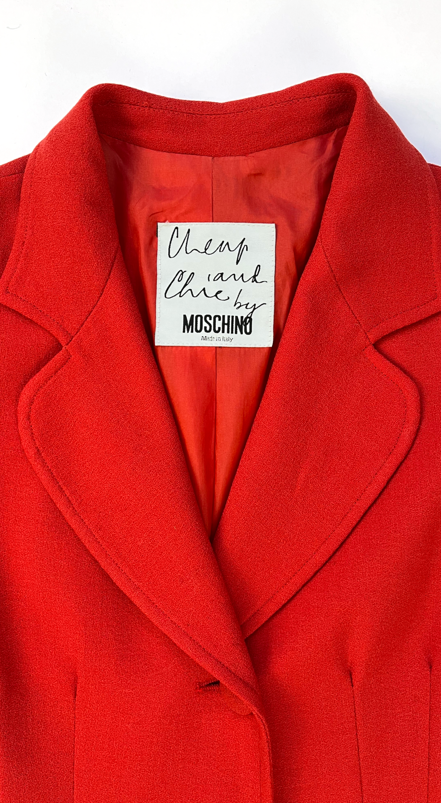 Moschino ~ Red Spring Coat