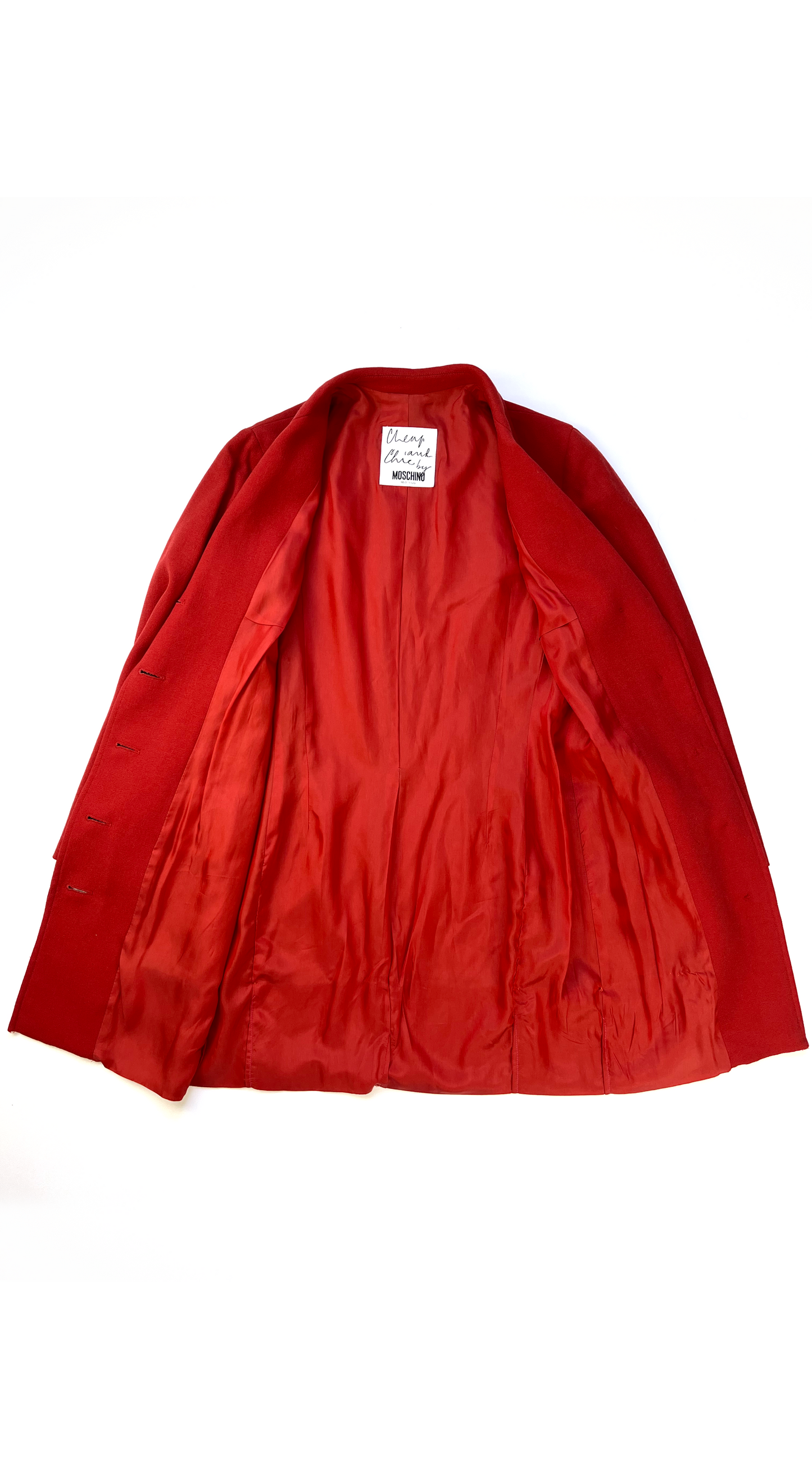 Moschino ~ Red Spring Coat