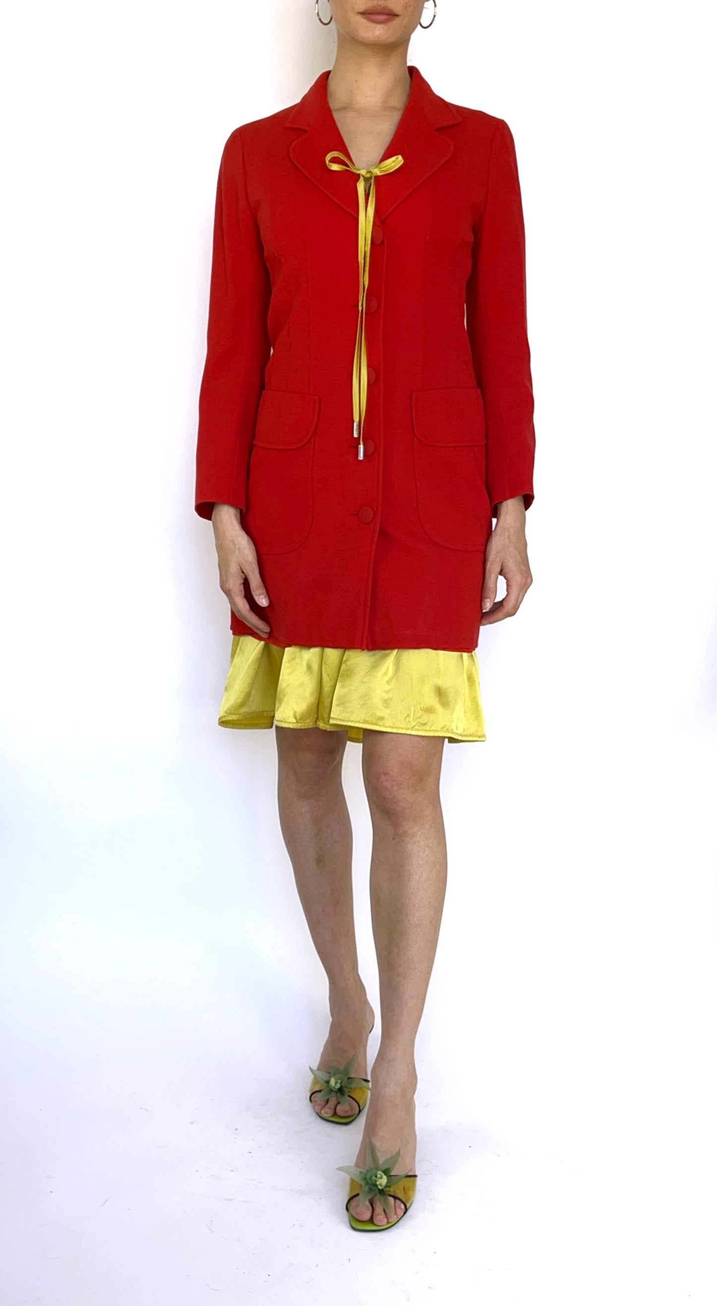 Moschino ~ Red Spring Coat