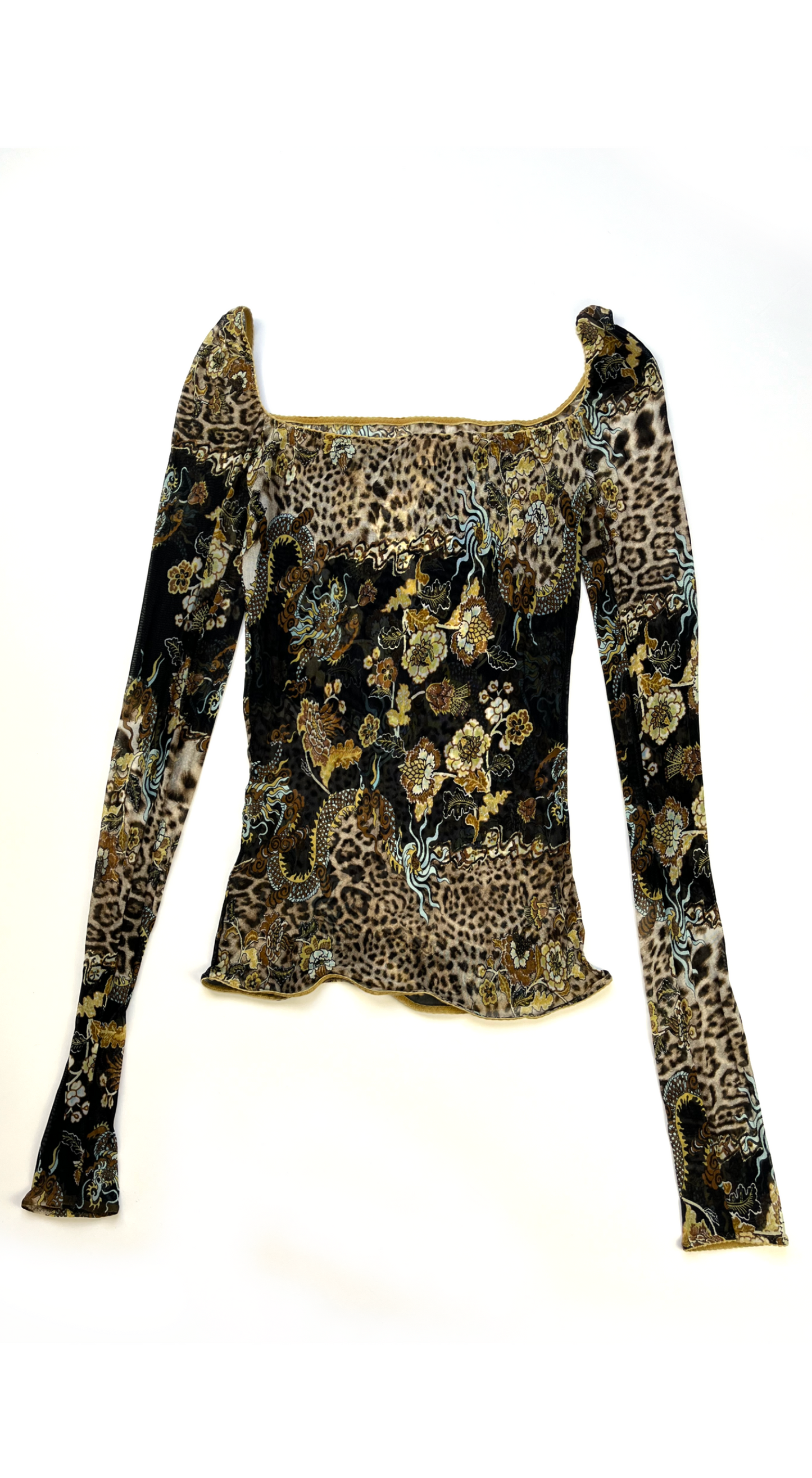Roberto Cavalli ~ SS 2003 Leopard Fantasy Print Dress