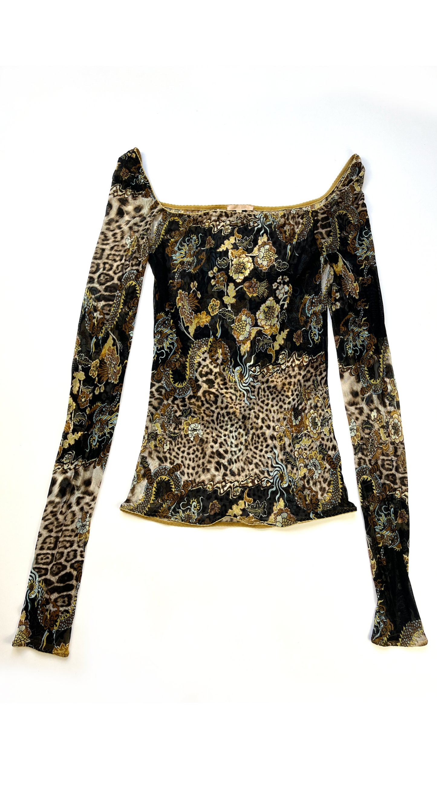 Roberto Cavalli ~ SS 2003 Leopard Fantasy Print Dress