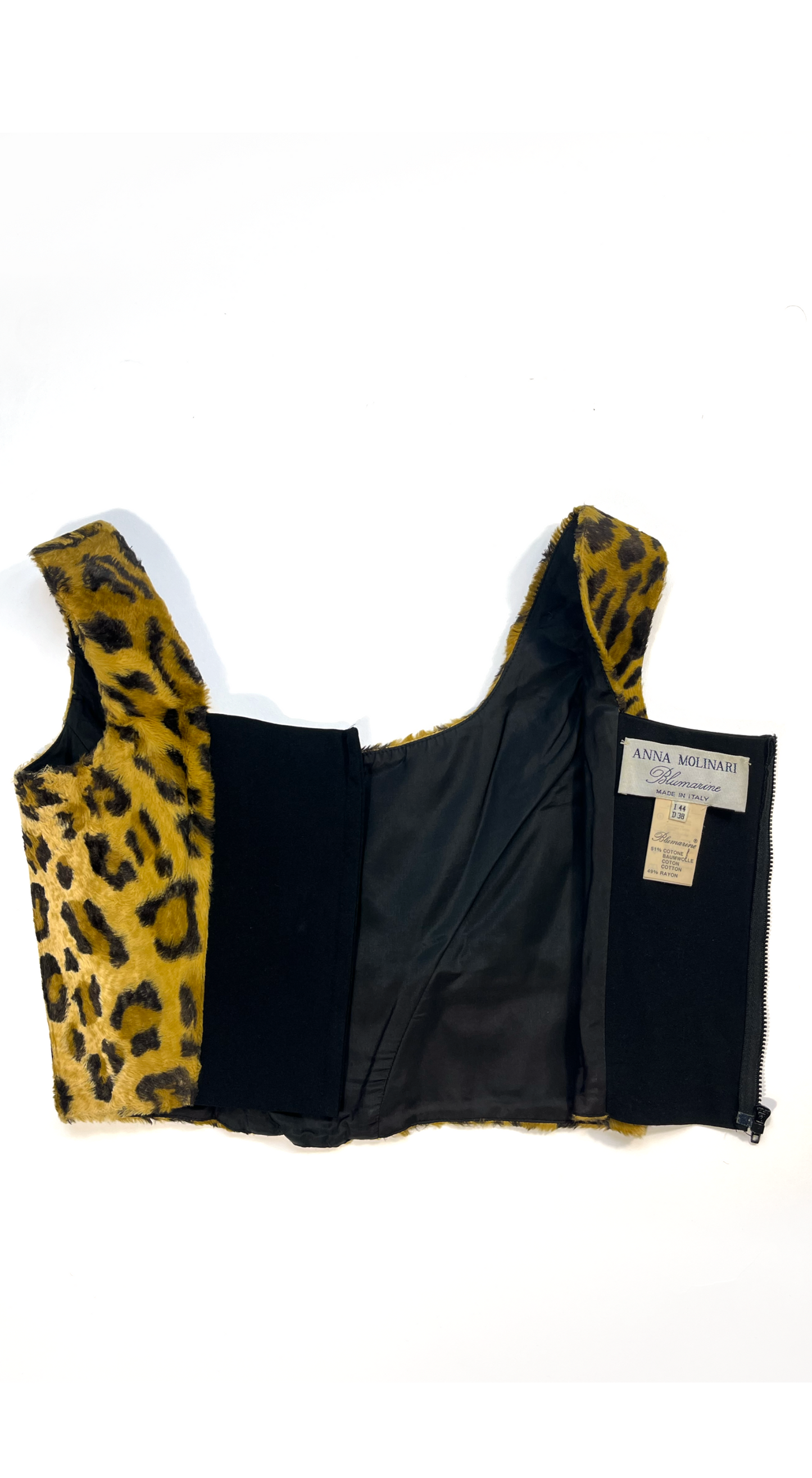 Anna Molinari by Blumarine ~ FW 1994 Leopard Corset