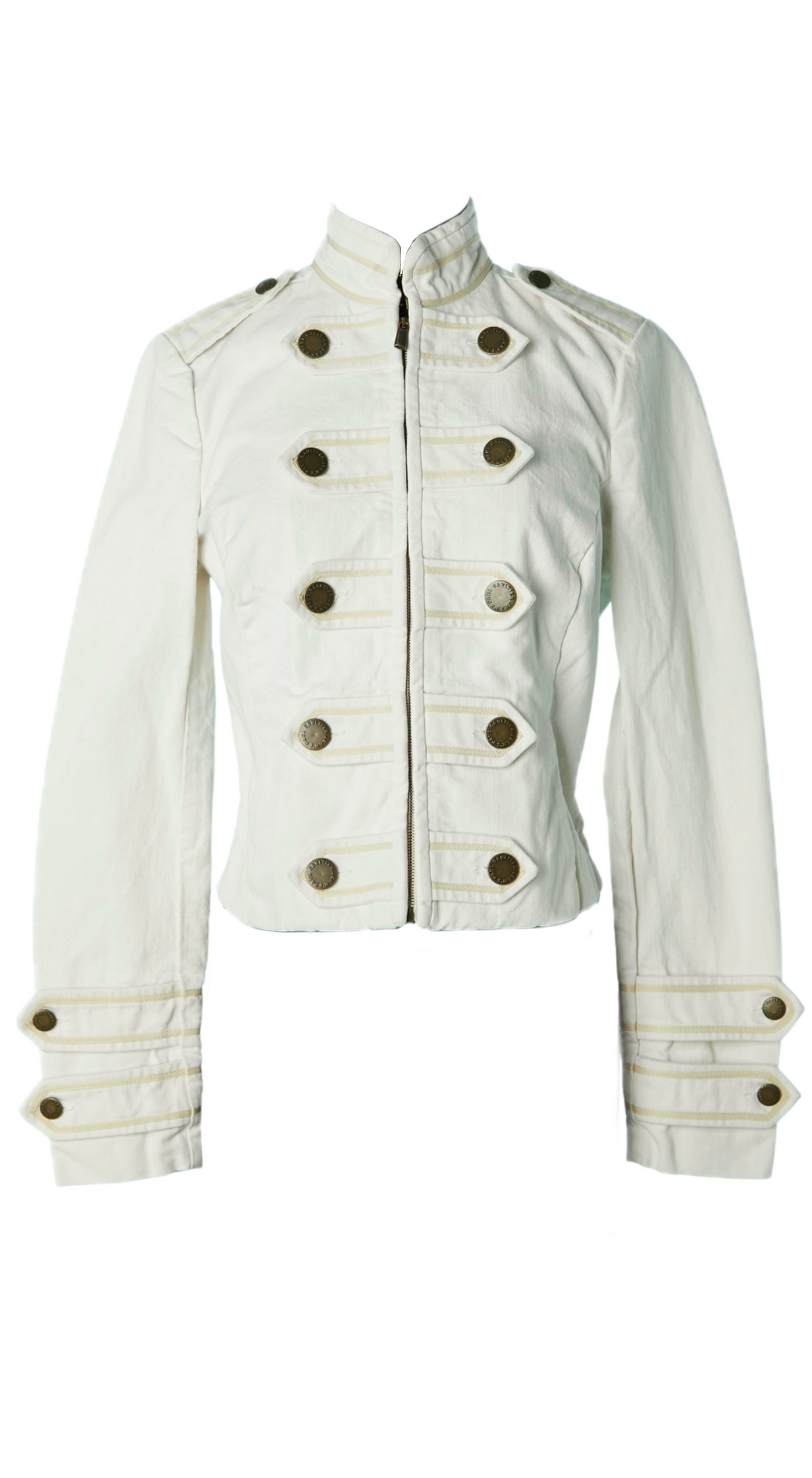Jean Paul Gaultier ~ Y2k Off-White Arme Jacket