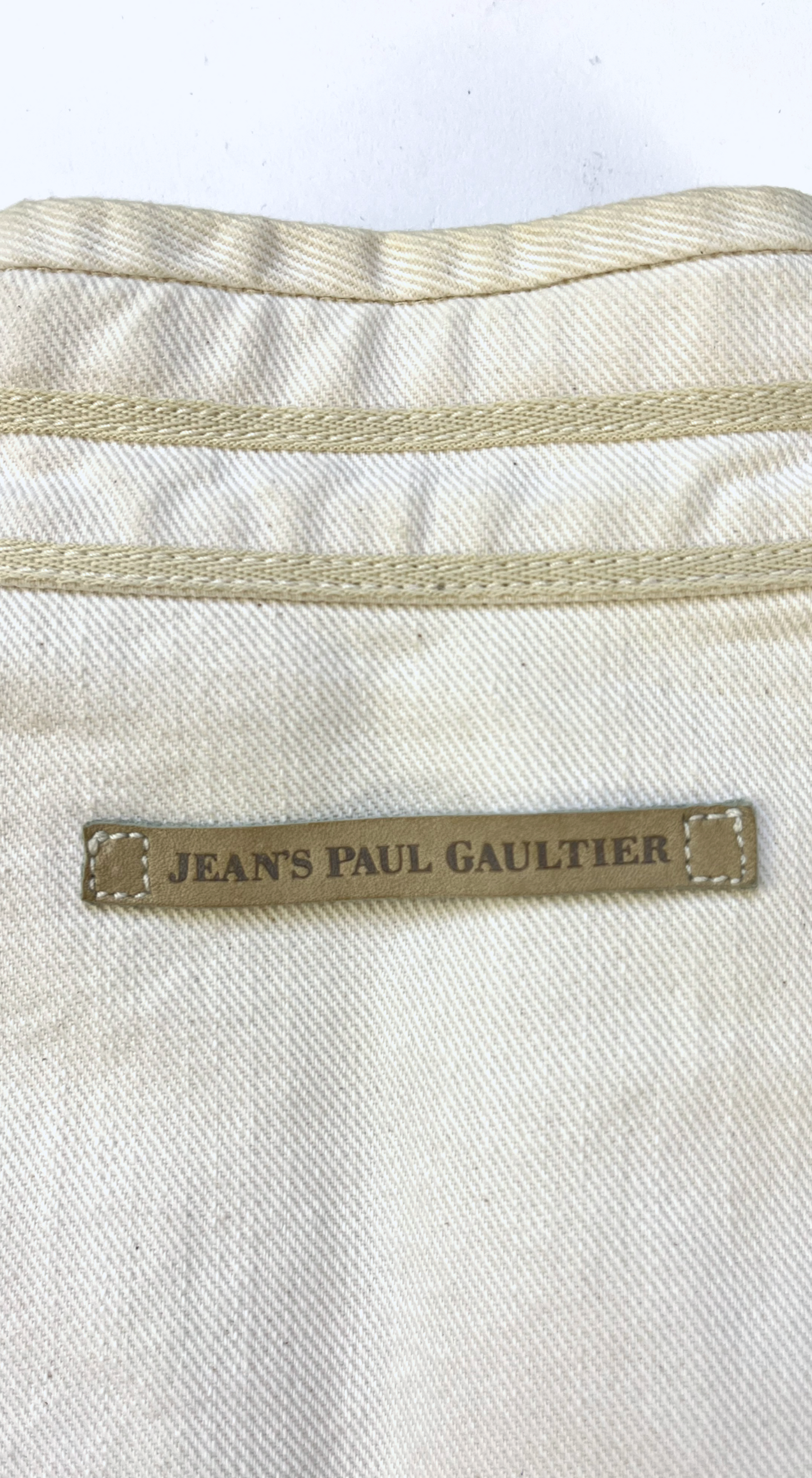 Jean Paul Gaultier ~ Y2k Off-White Arme Jacket