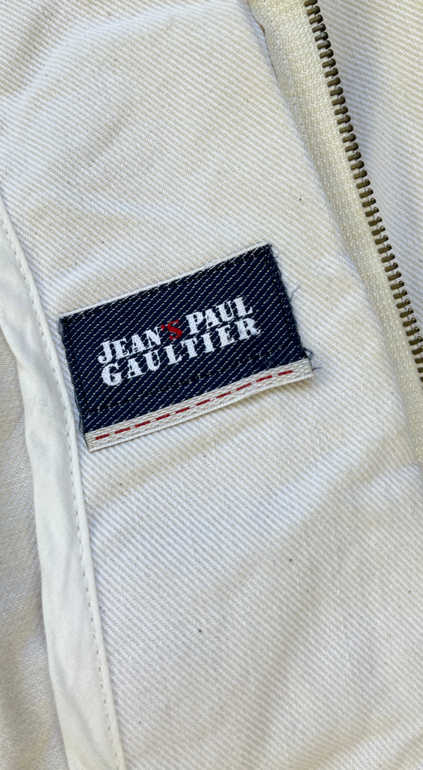 Jean Paul Gaultier ~ Y2k Off-White Arme Jacket