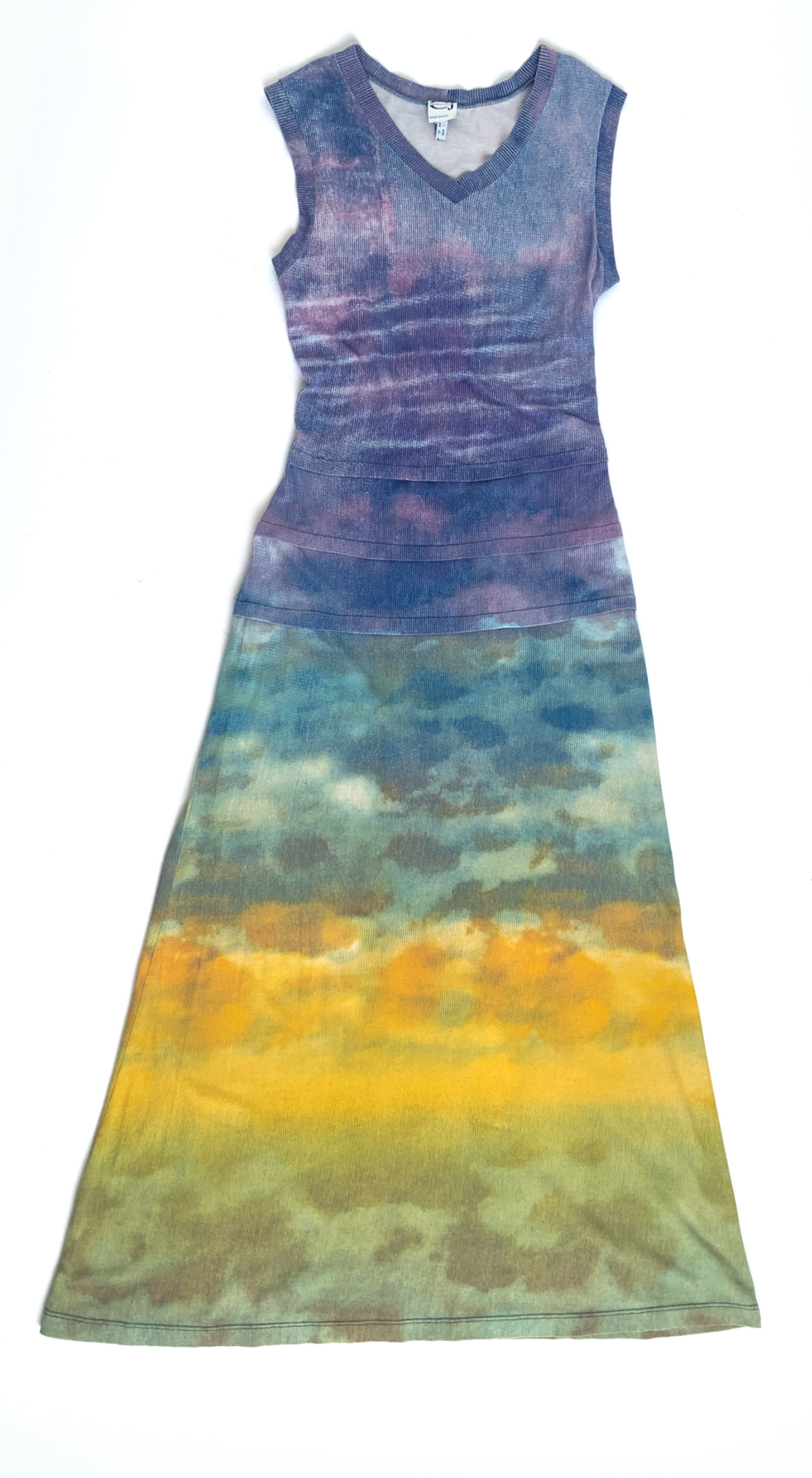 Roberto Cavalli ~ 90s Vintage Clout Sunset Maxi Dress