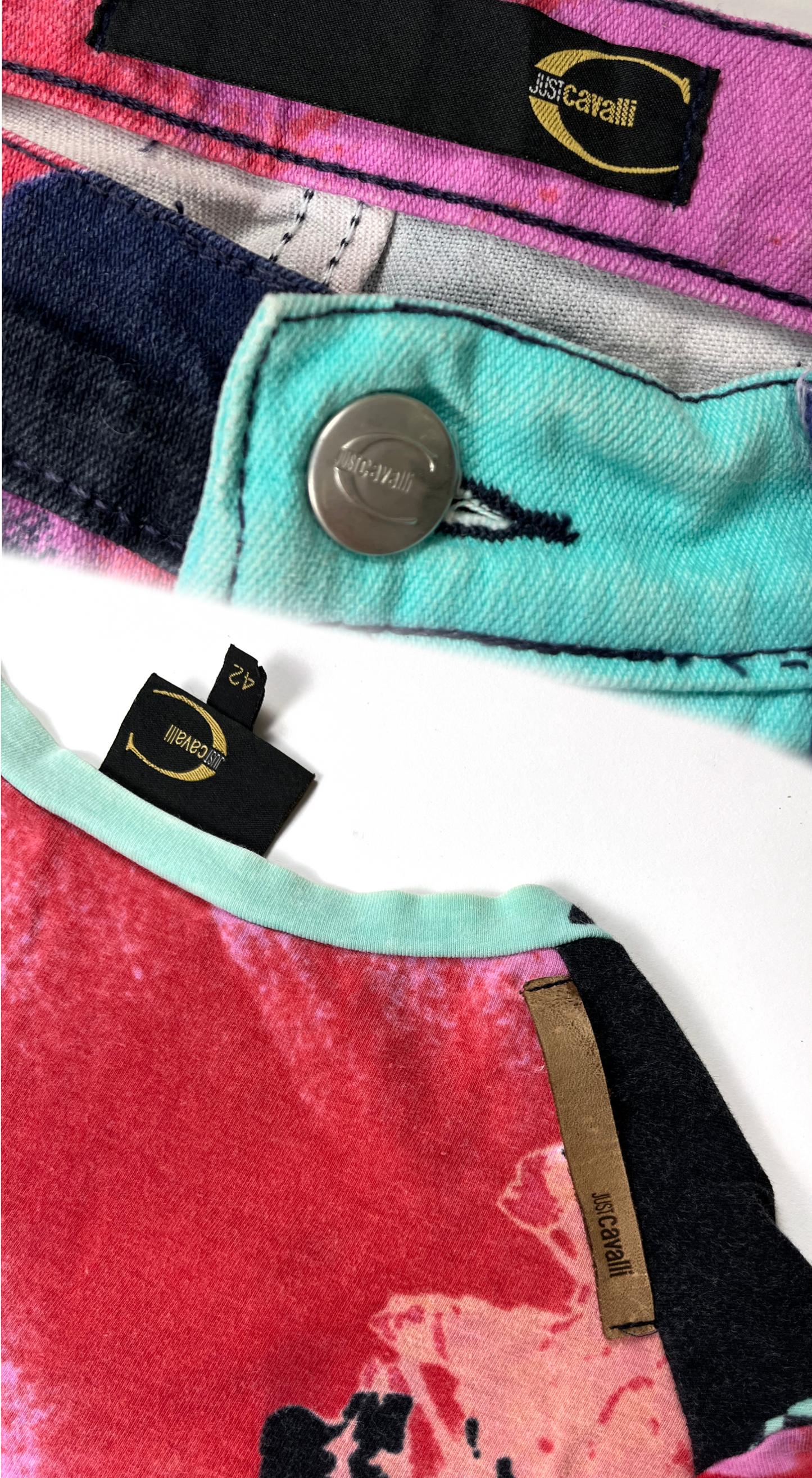 Roberto Cavalli ~ Vintage Flower Print Co-ord Set