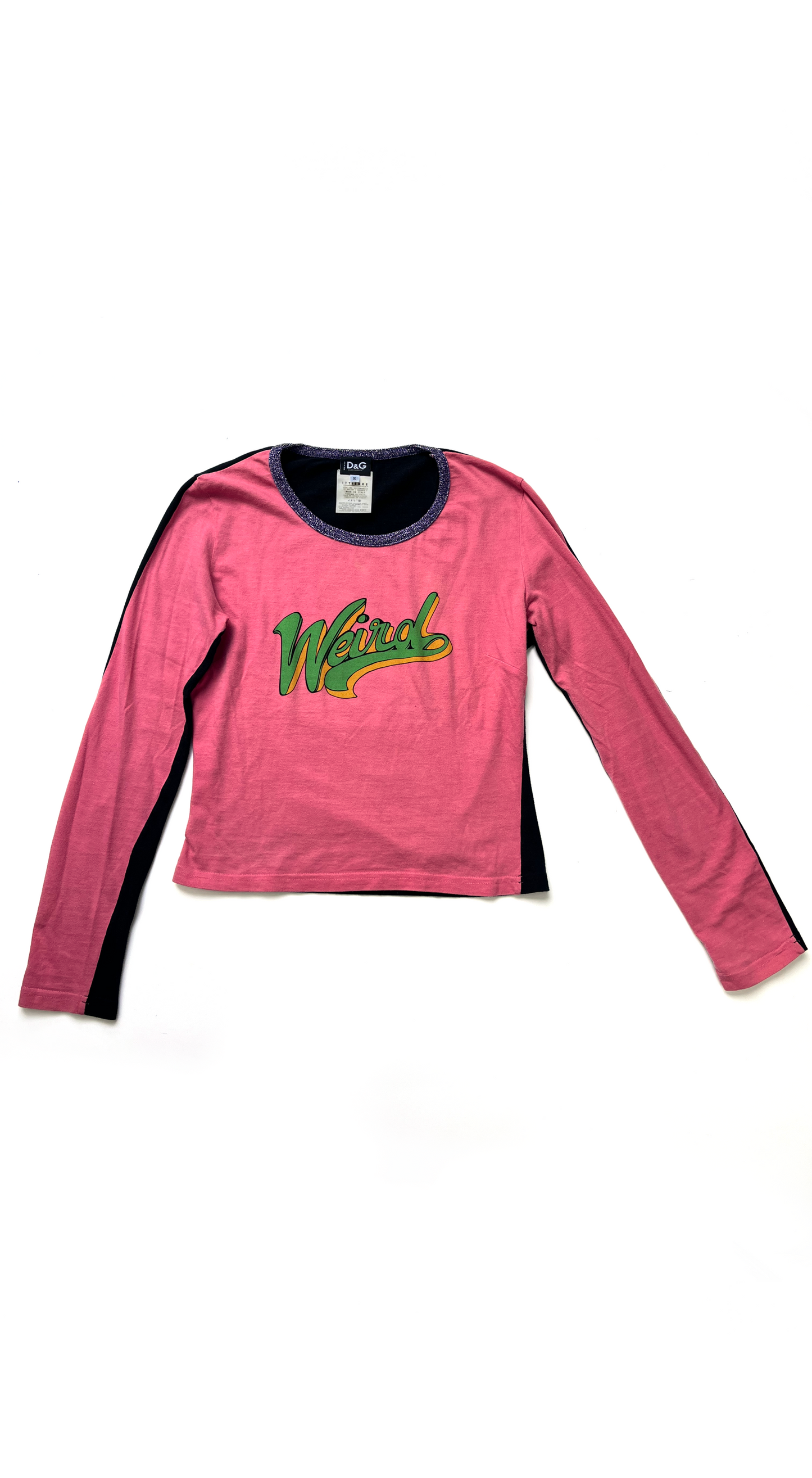 Dolce & Gabbana ~ 1990s Pink Weird Shirt