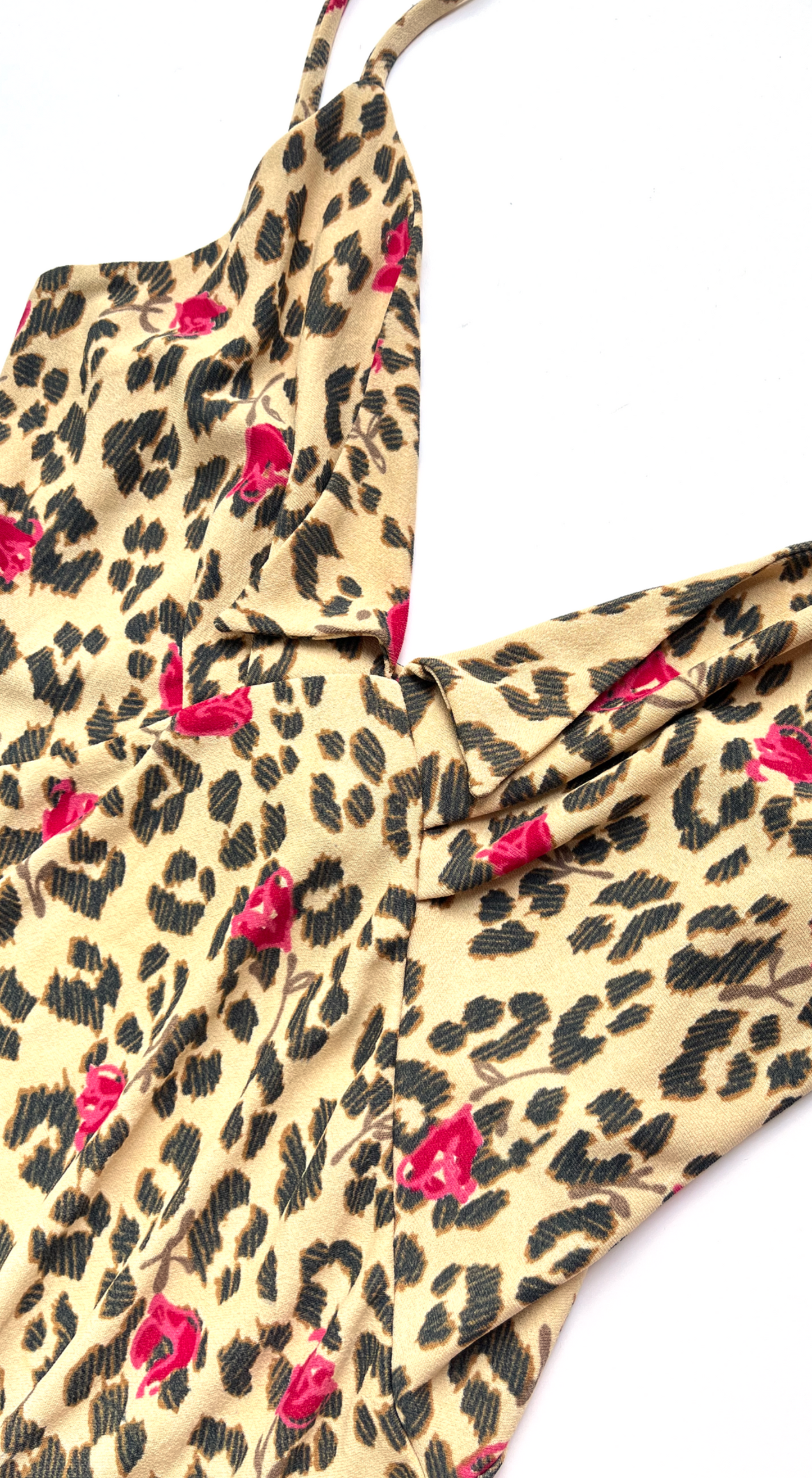Anna Molinari ~ SS 1996 Leopard Flower Dress