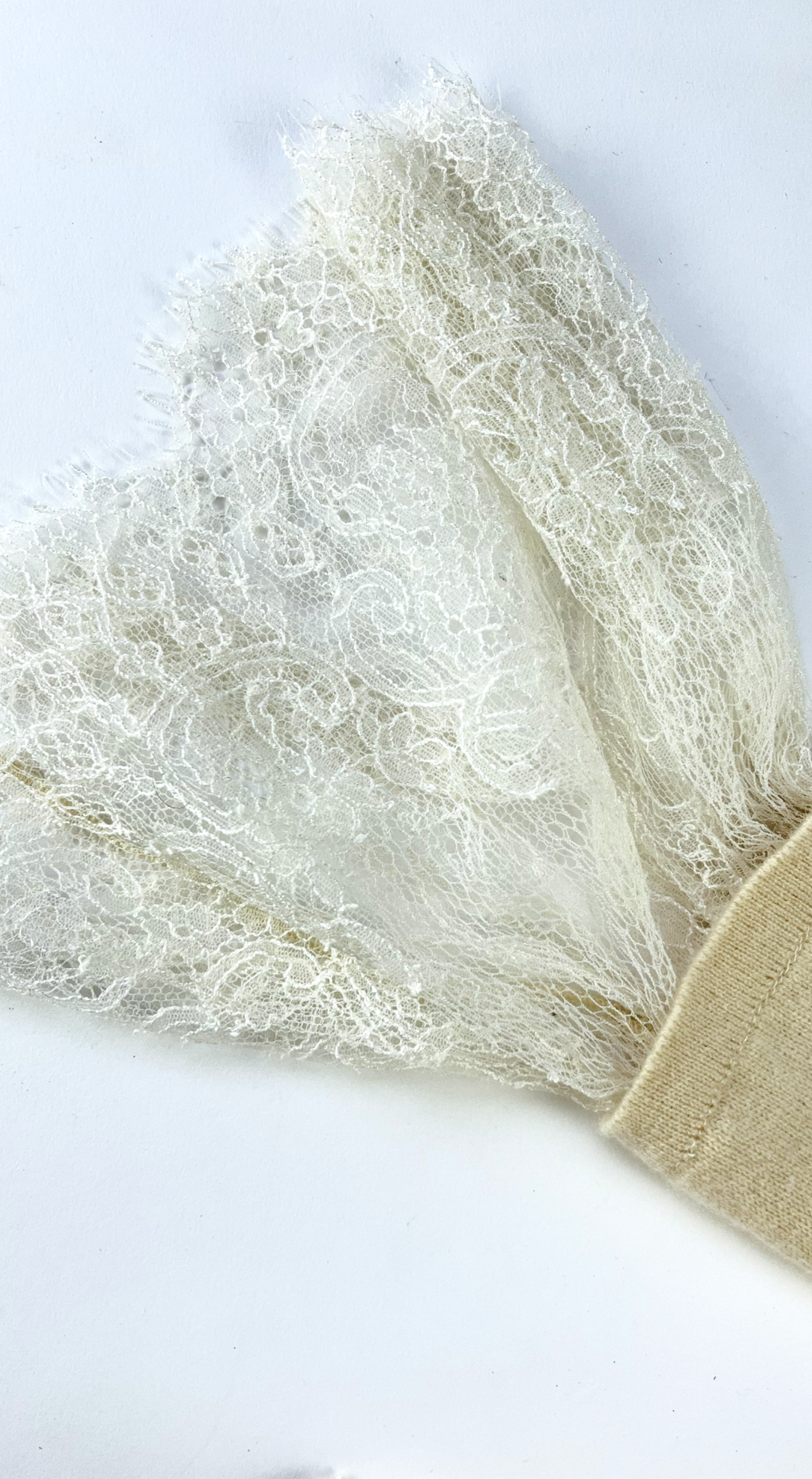 Anna Molinari ~ Vintage Creme Cashmere Lace Dress