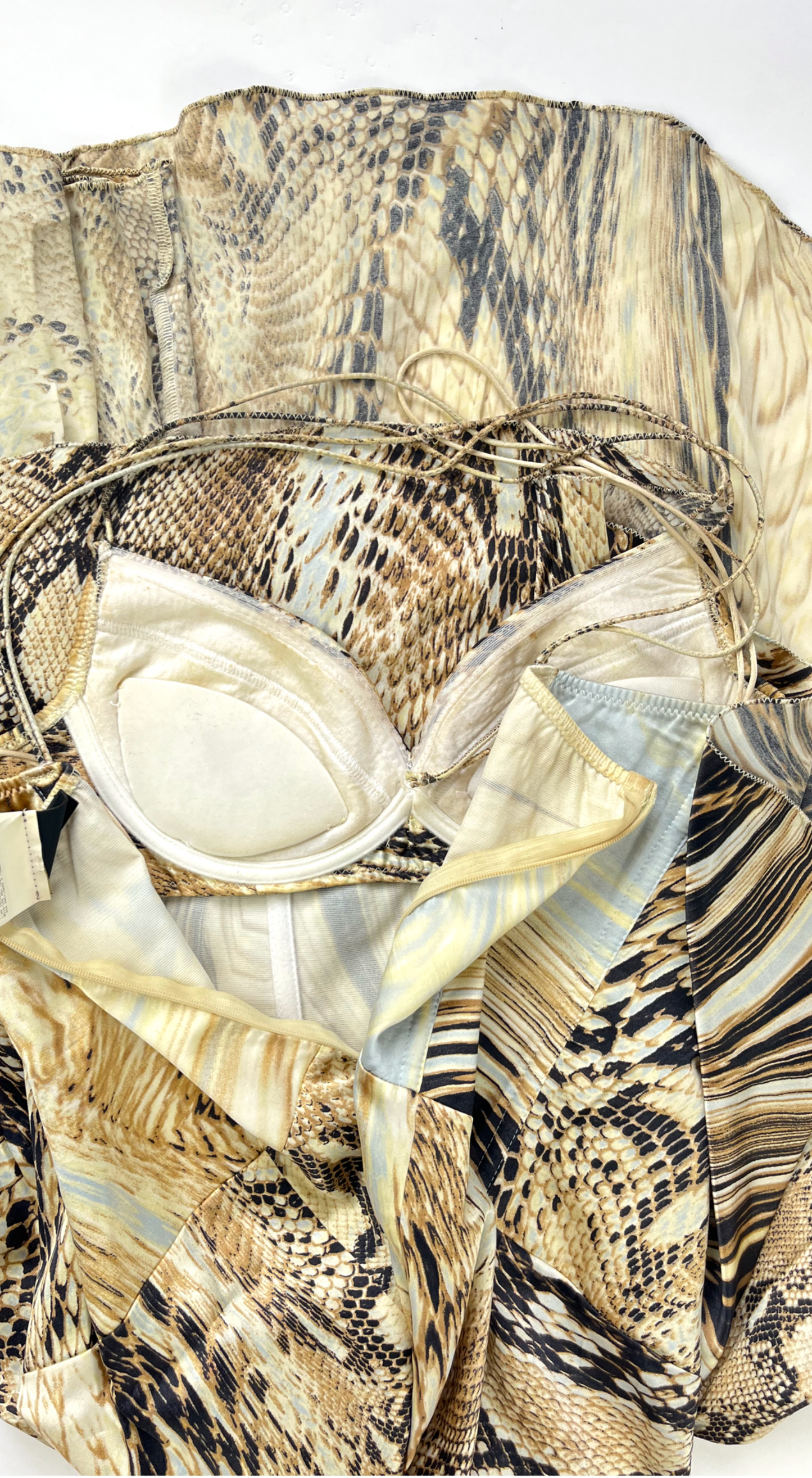 Roberto Cavalli ~ SS 2007 Silk Snake Print Dress