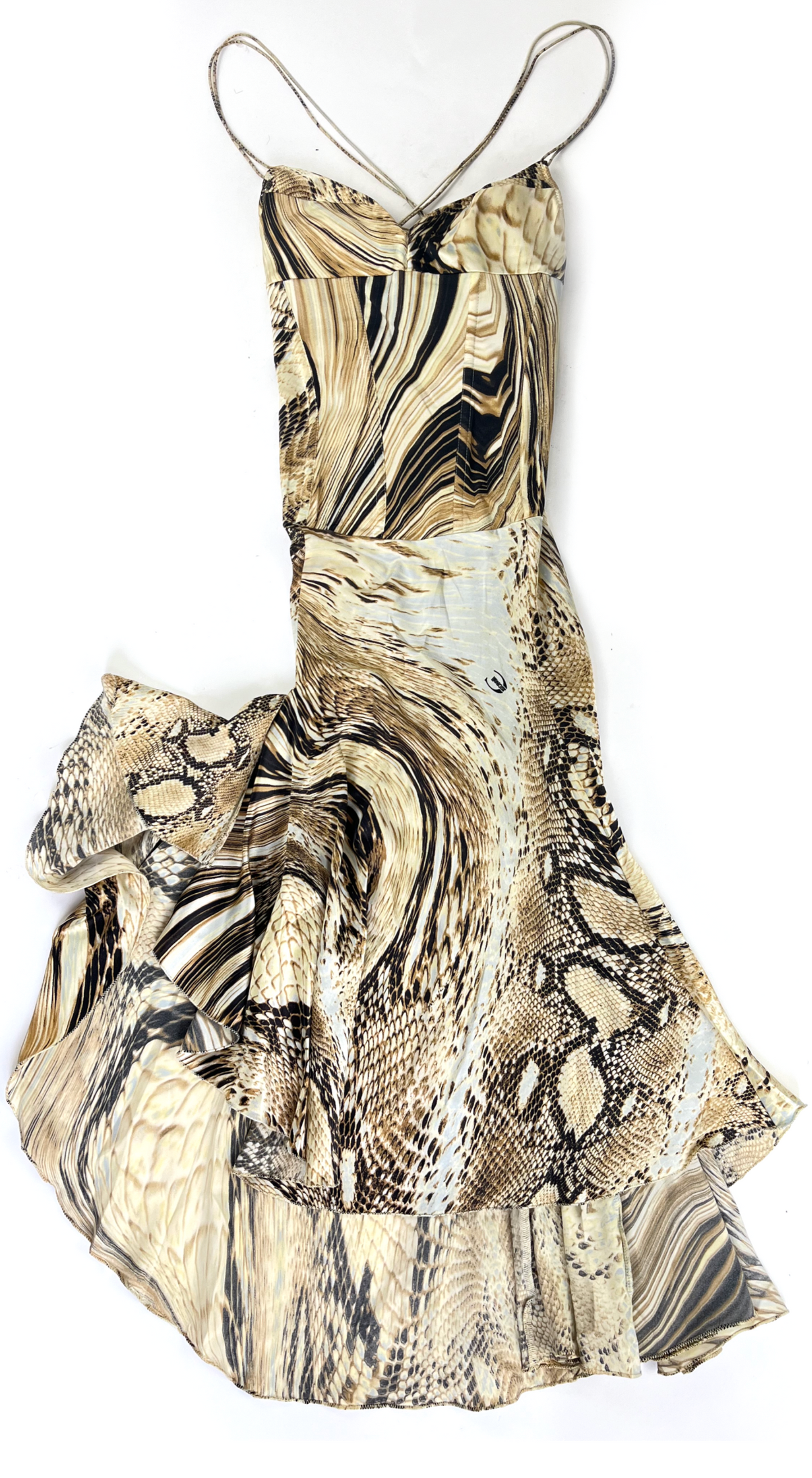 Roberto Cavalli ~ SS 2007 Silk Snake Print Dress
