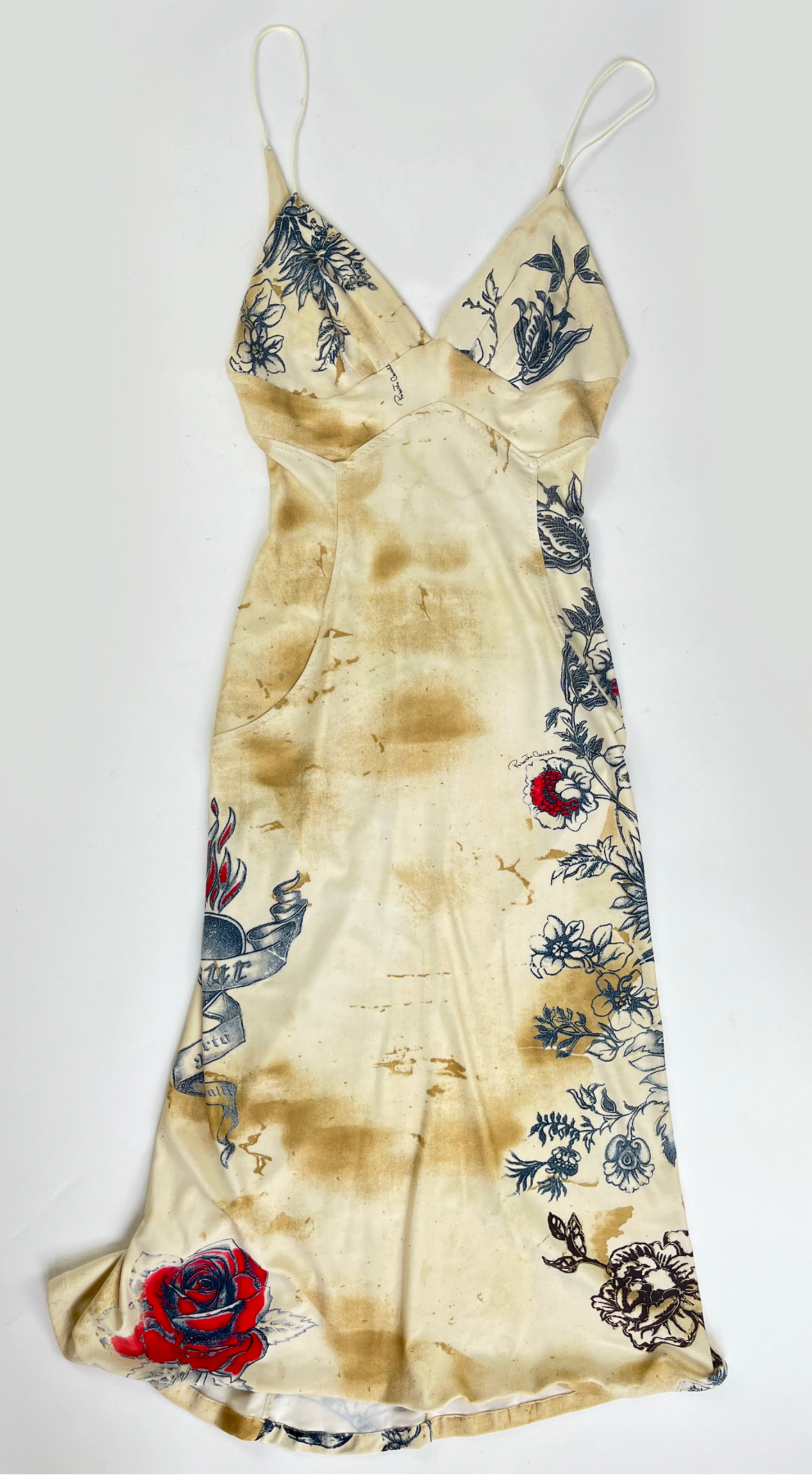 Roberto Cavalli ~ SS 2003 Tattoo Amour Dress