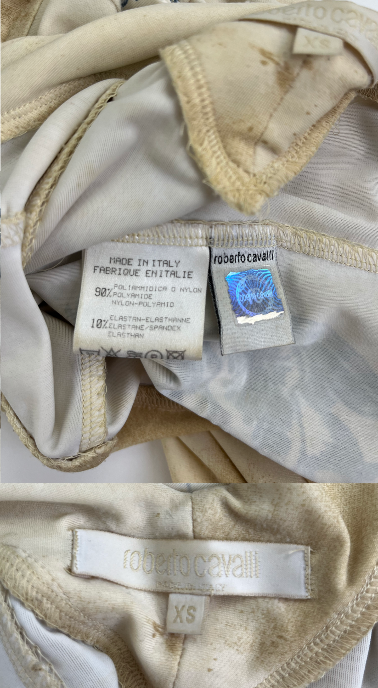 Roberto Cavalli ~ SS 2003 Tattoo Amour Dress