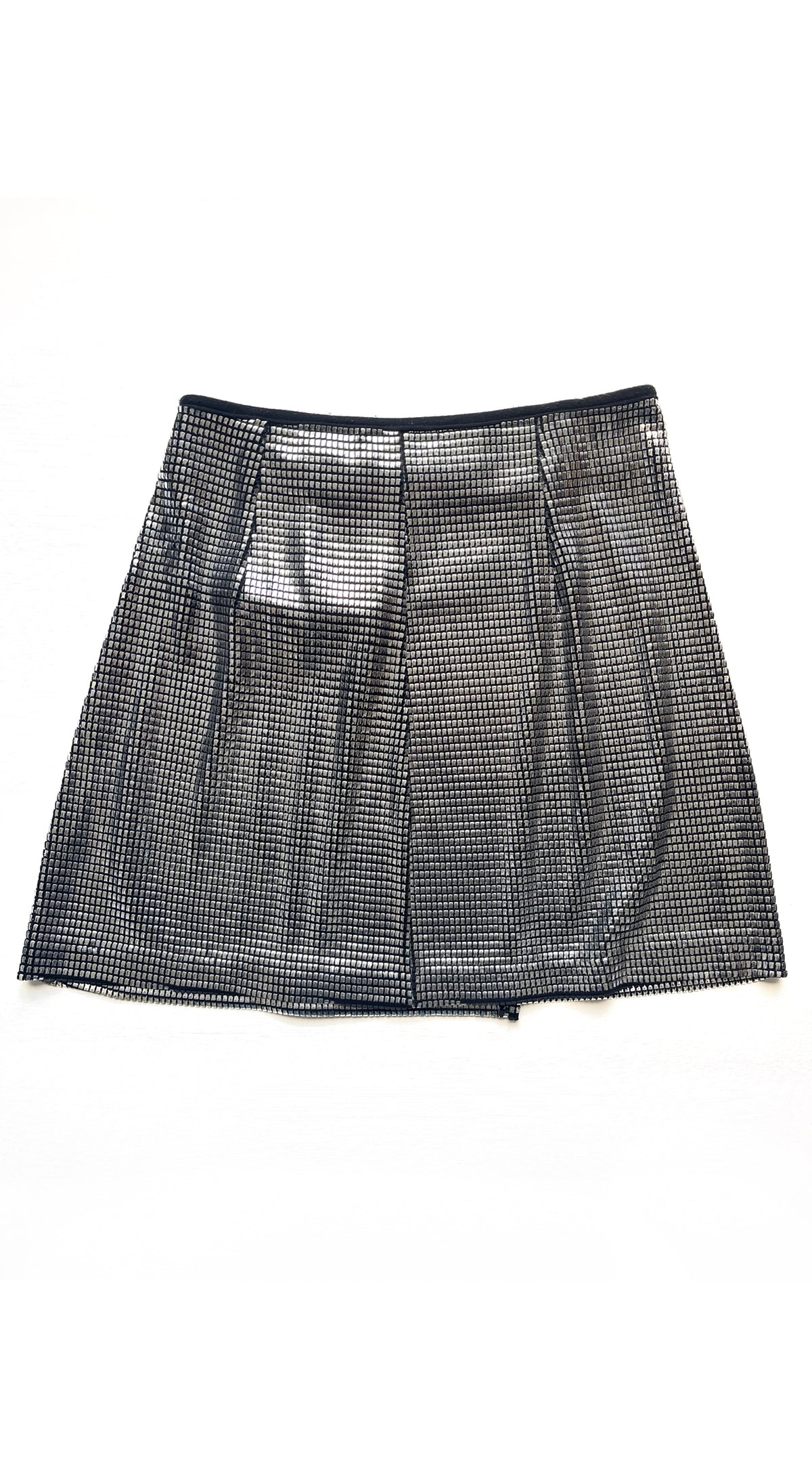Paco Rabanne 1990s Silver Mini Skirt